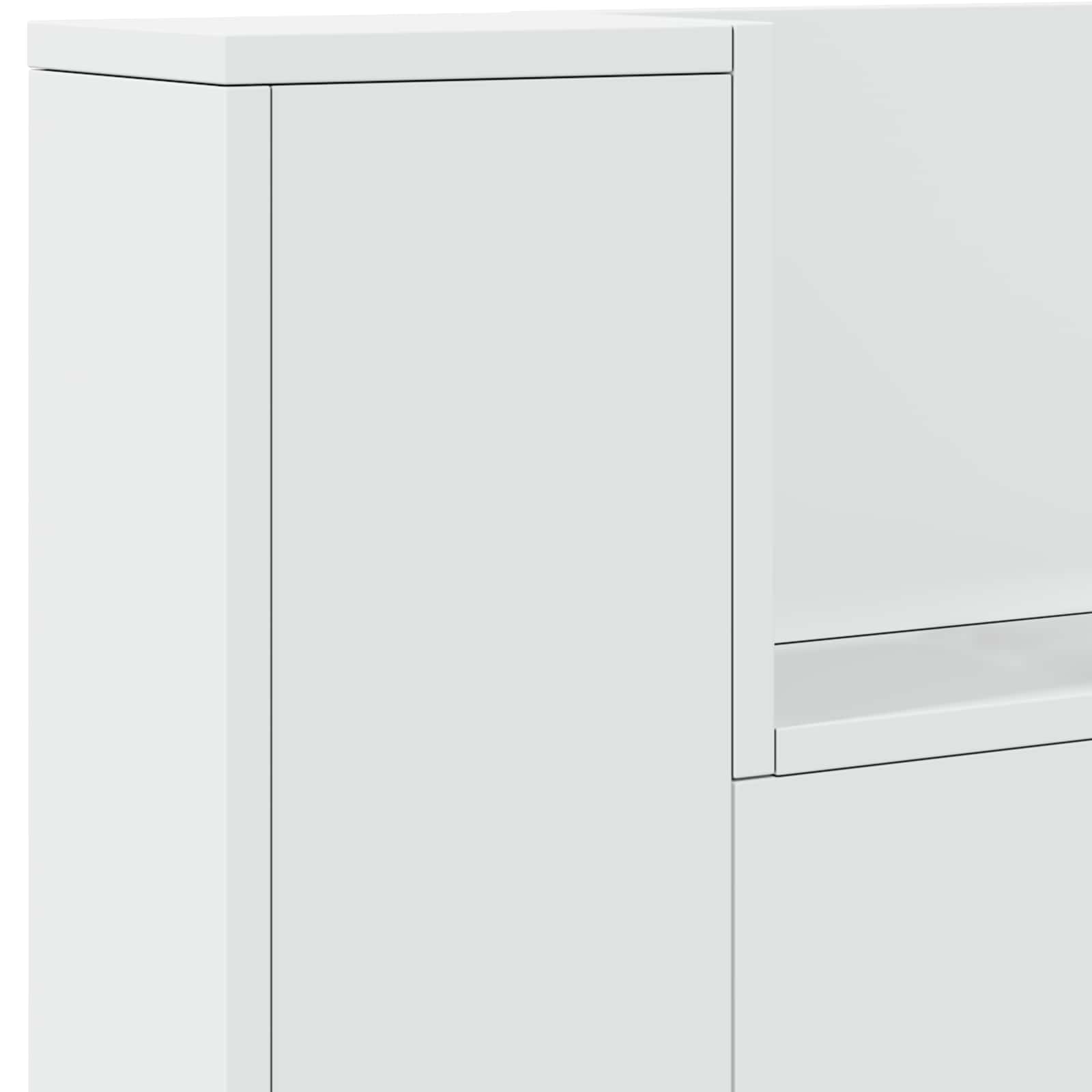 Fejtámla led -es lámpákkal fehér 200 x 16,5 x 103,5 cm faanyag
