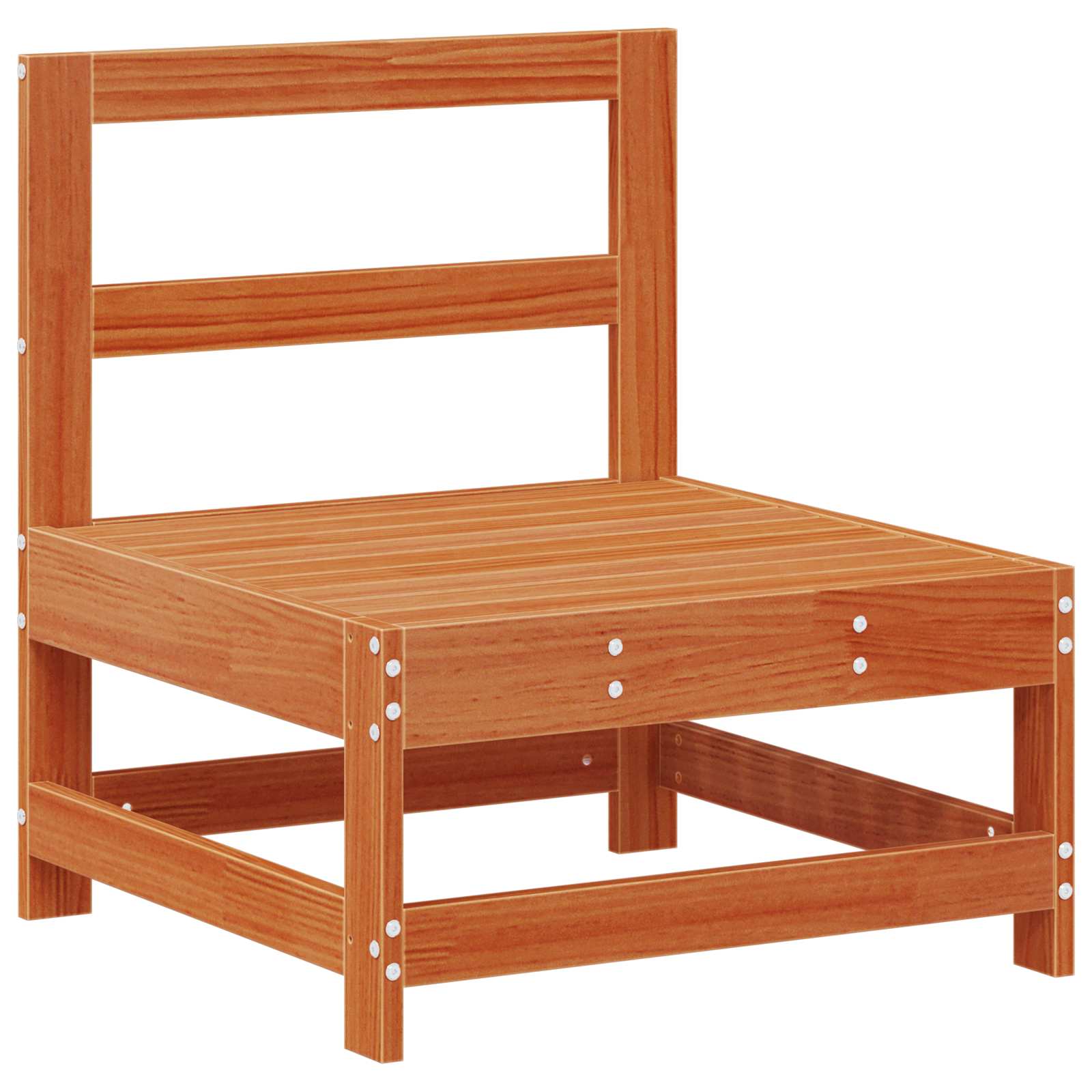 Kerti lounge szett 6 pcs viaszbarna tömör fenyő