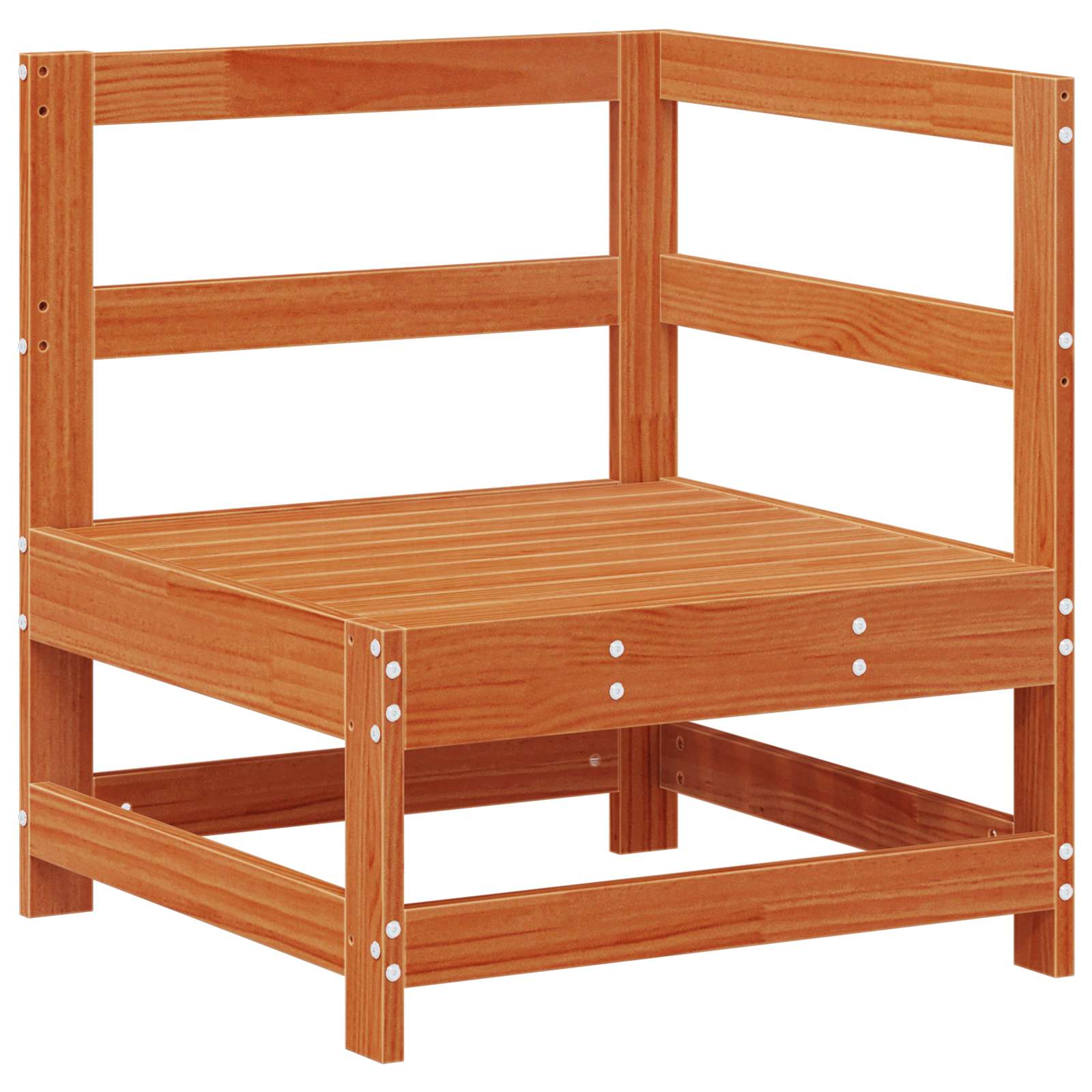 Kerti lounge szett 8 pcs viaszbarna tömör fenyő