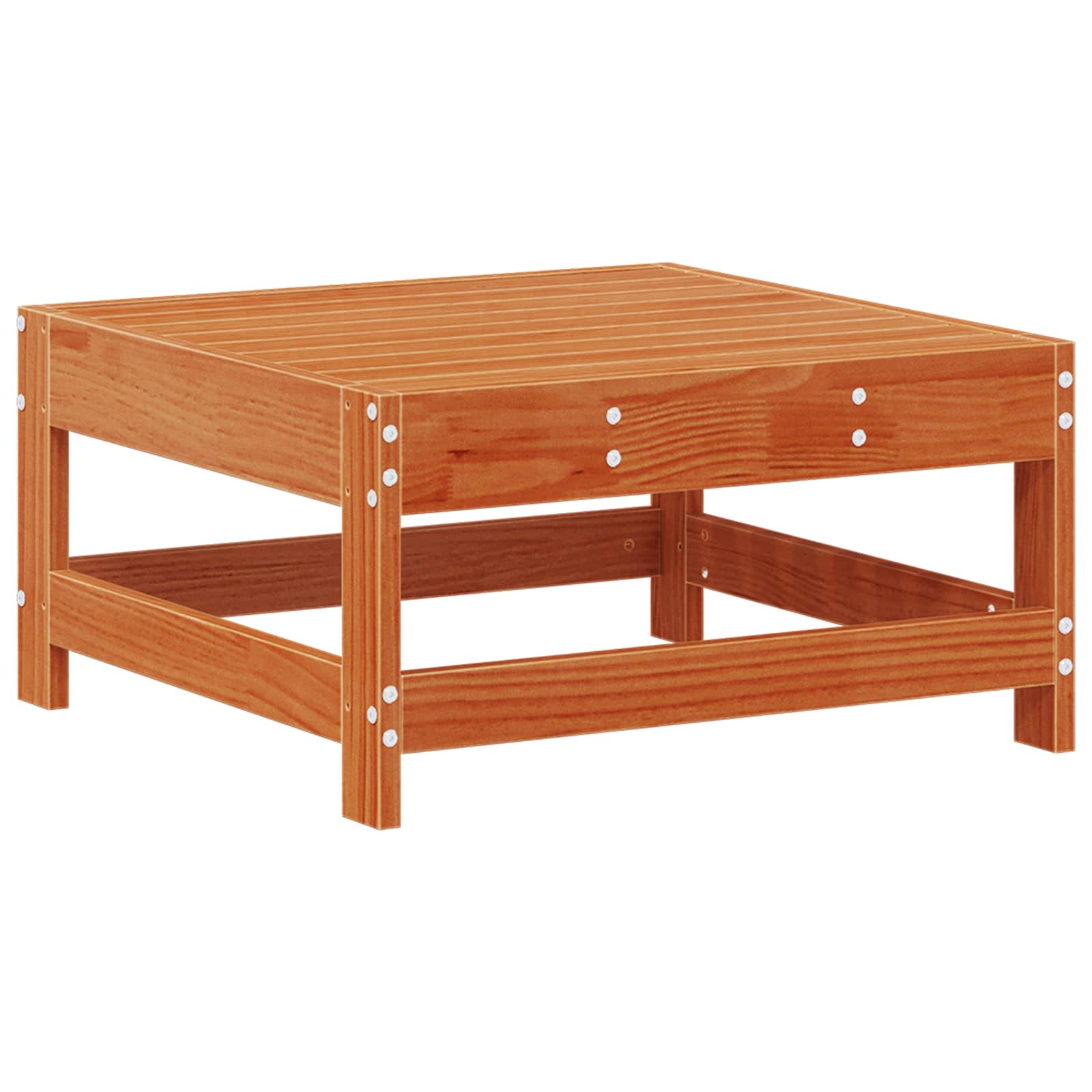 Kerti lounge szett 8 pcs viaszbarna tömör fenyő