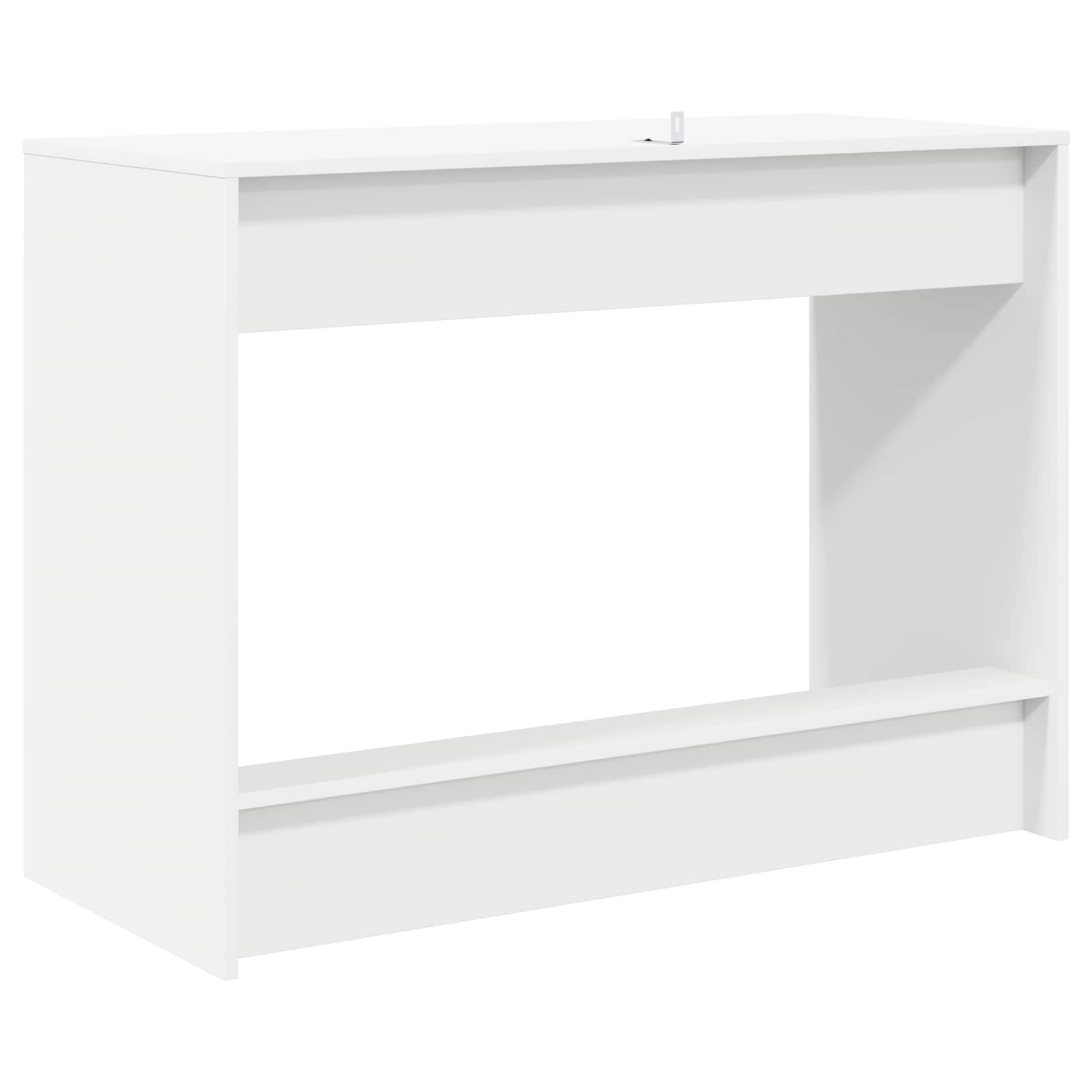 Ágyíróasztal fehér 100 x 45 x 75 cm faanyag