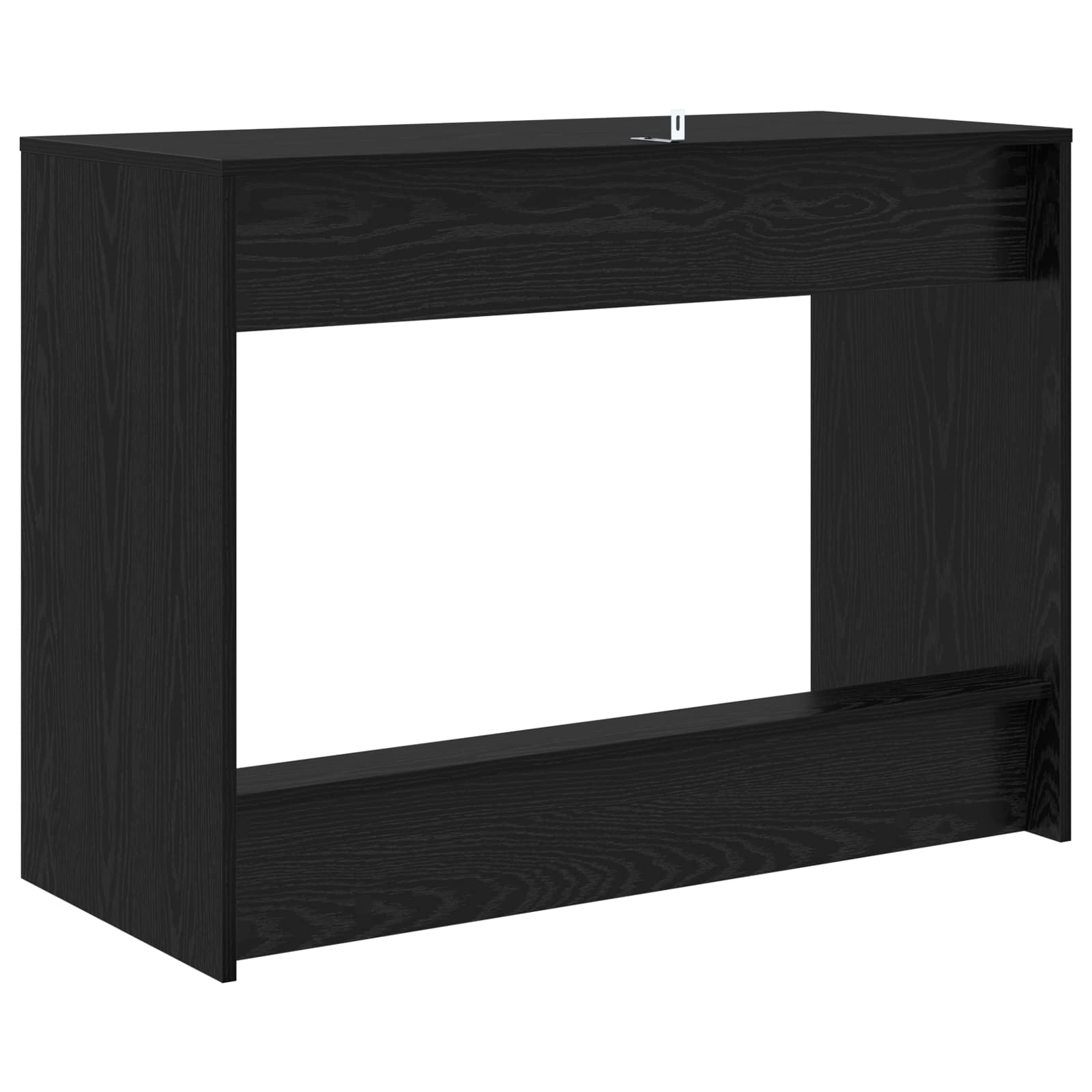 Ágyíróasztal fekete tölgy szerelt fa 100 x 45 x 75 cm