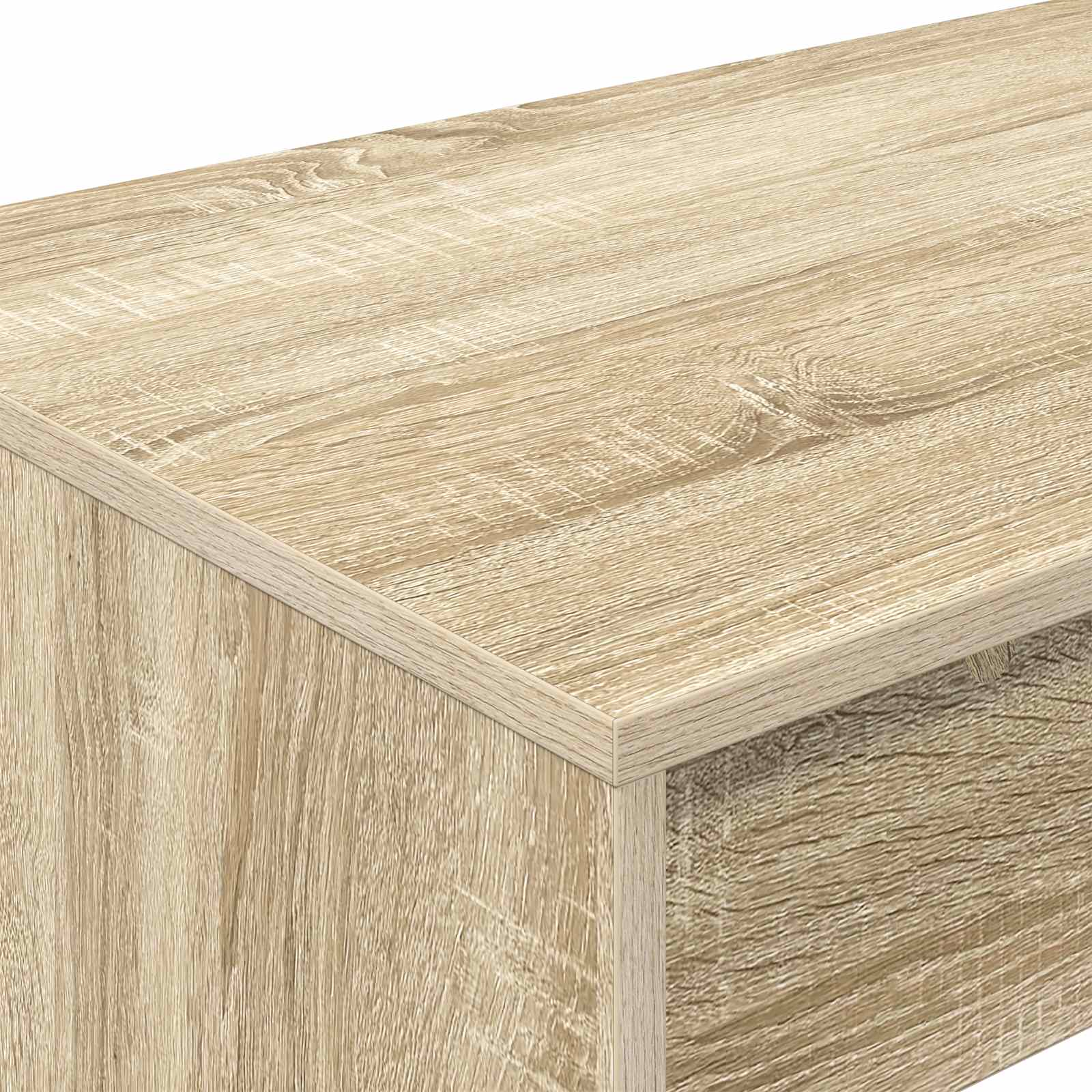 Ágyíróasztal sonoma tölgy szerelt fa 100 x 45 x 75 cm