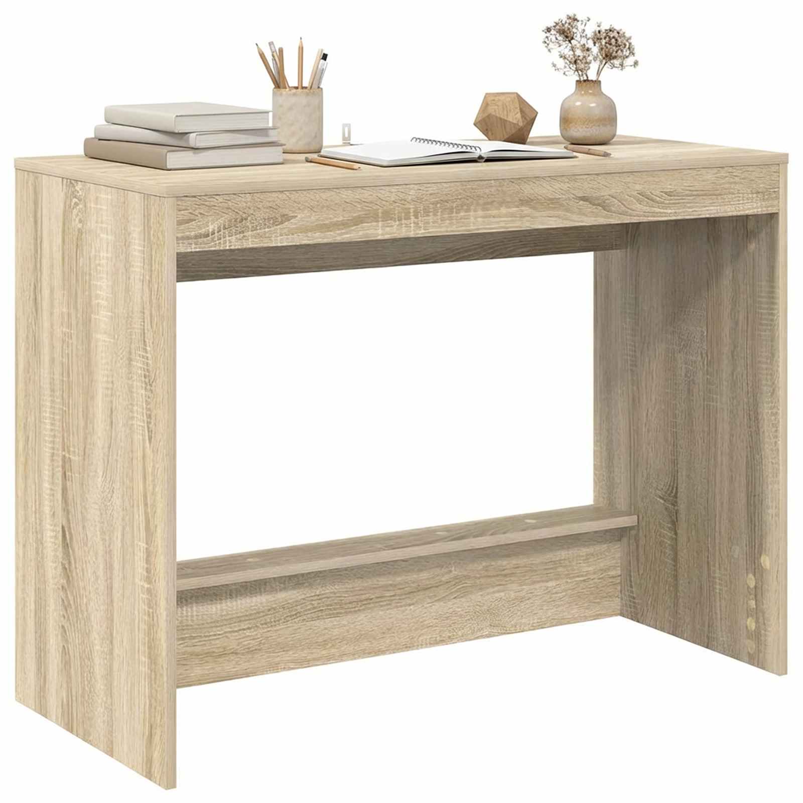 Ágyíróasztal sonoma tölgy szerelt fa 100 x 45 x 75 cm