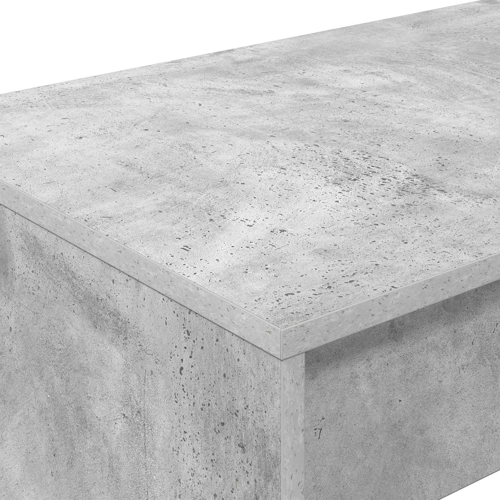 Ágyíróasztal betonszürke szerelt fa 100 x 45 x 75 cm