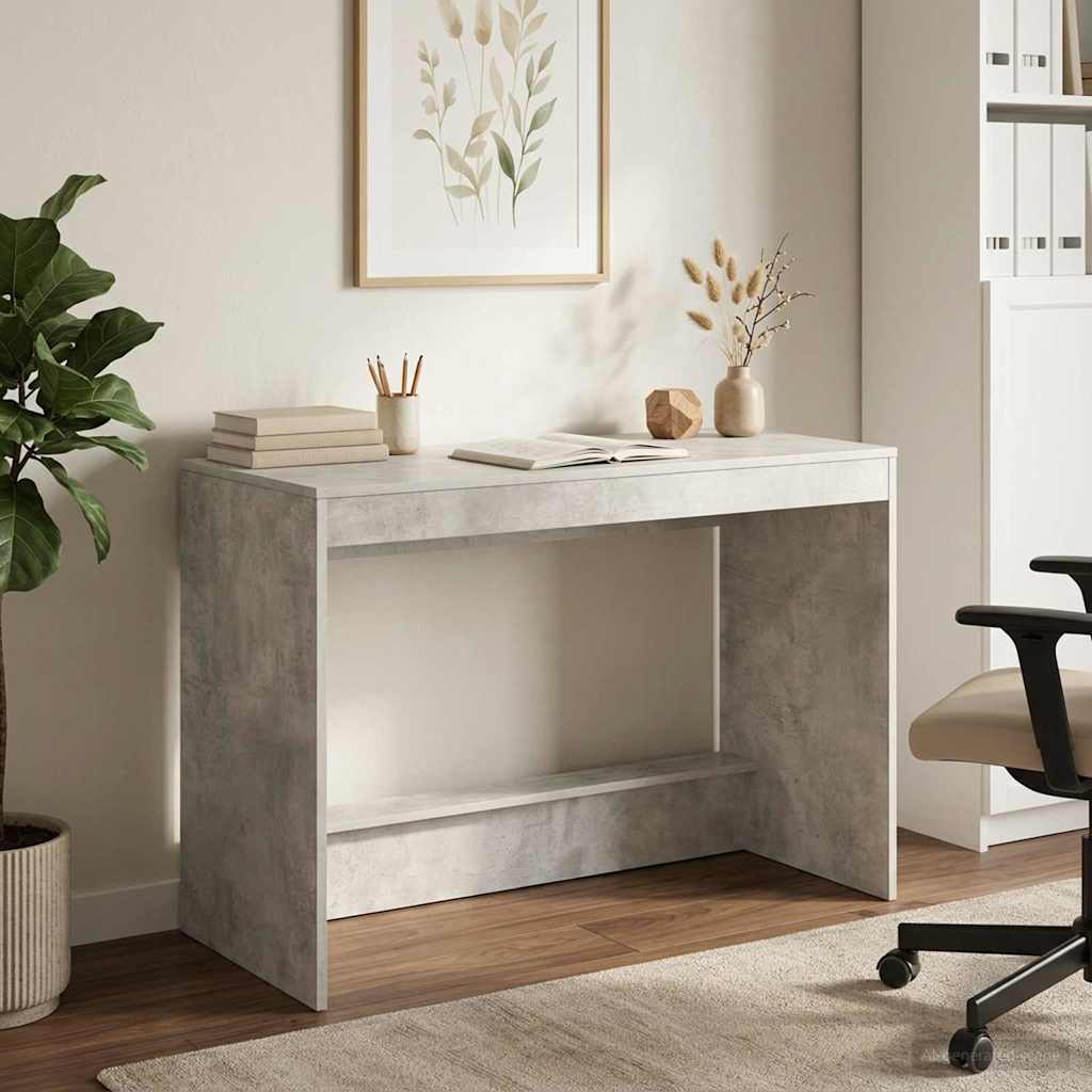 Ágyíróasztal betonszürke szerelt fa 100 x 45 x 75 cm