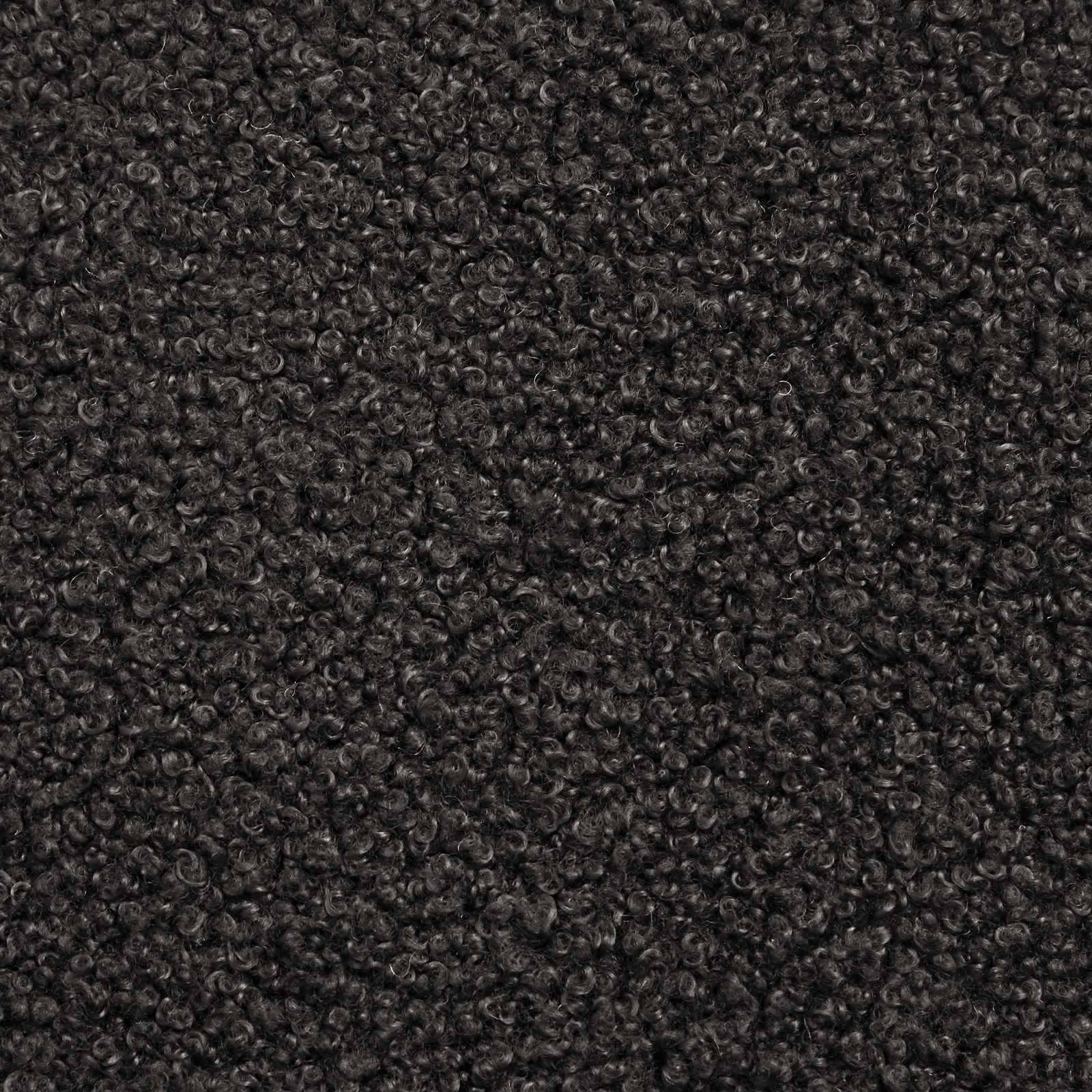 Hintaszék fekete 62 x 80 x 85 cm bouclé
