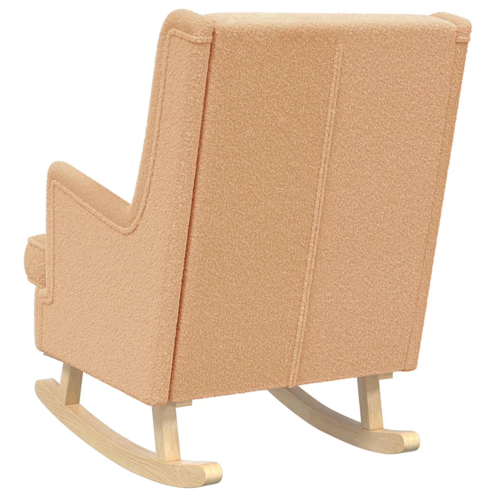 Hintaszék bézs 62 x 80 x 85 cm bouclé