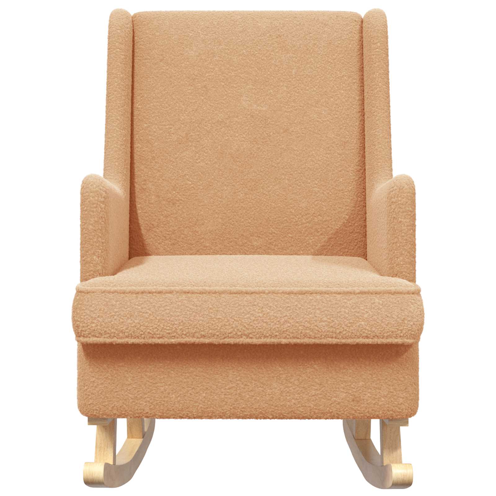 Hintaszék bézs 62 x 80 x 85 cm bouclé