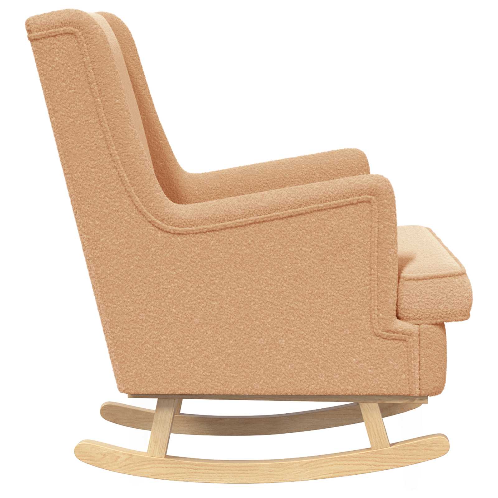 Hintaszék bézs 62 x 80 x 85 cm bouclé