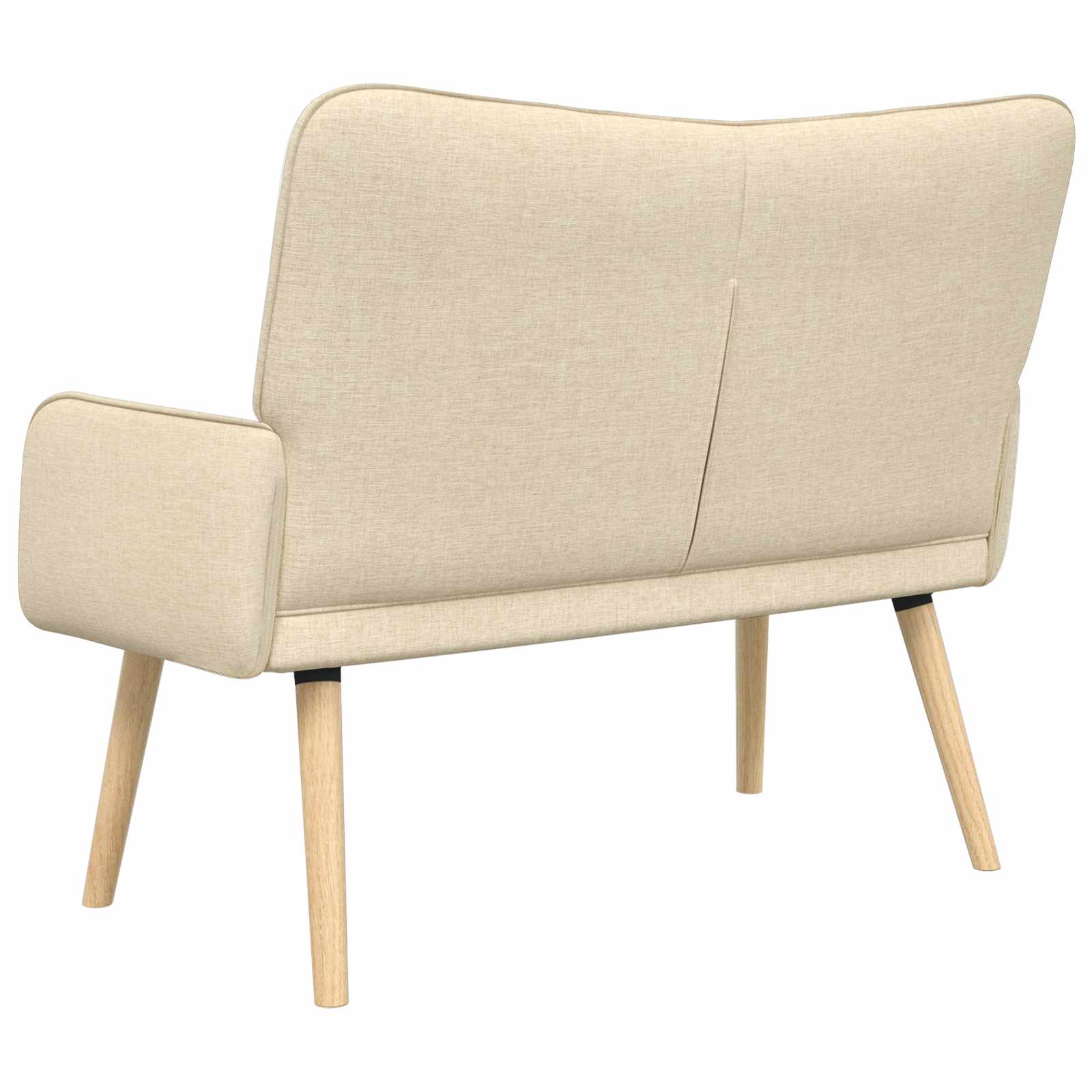 Kétfős kanapé krém 115 x 61 x 87 cm szövet