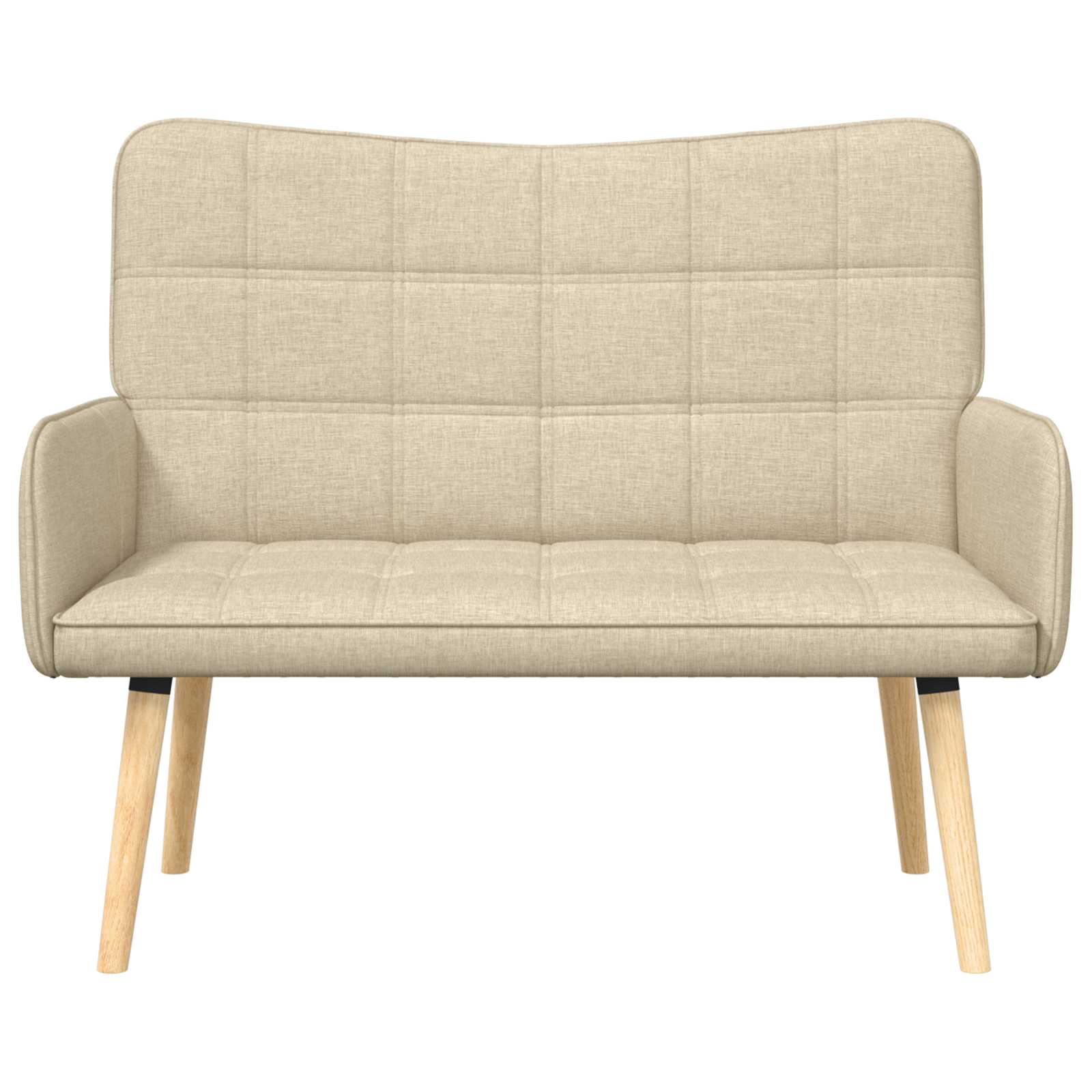 Kétfős kanapé krém 115 x 61 x 87 cm szövet