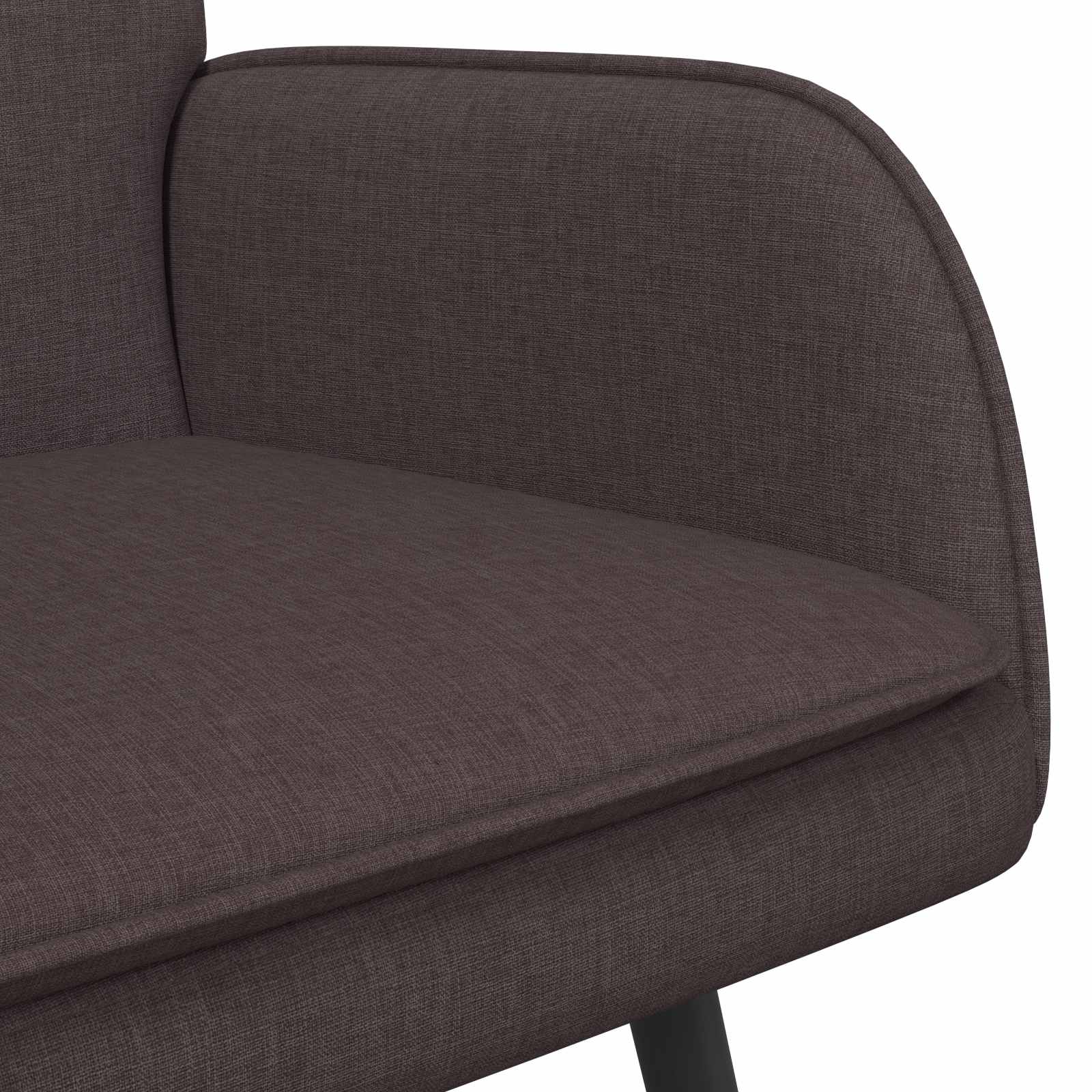 Kétüléses kanapé sötét barna 115 x 61 x 87 cm szövet