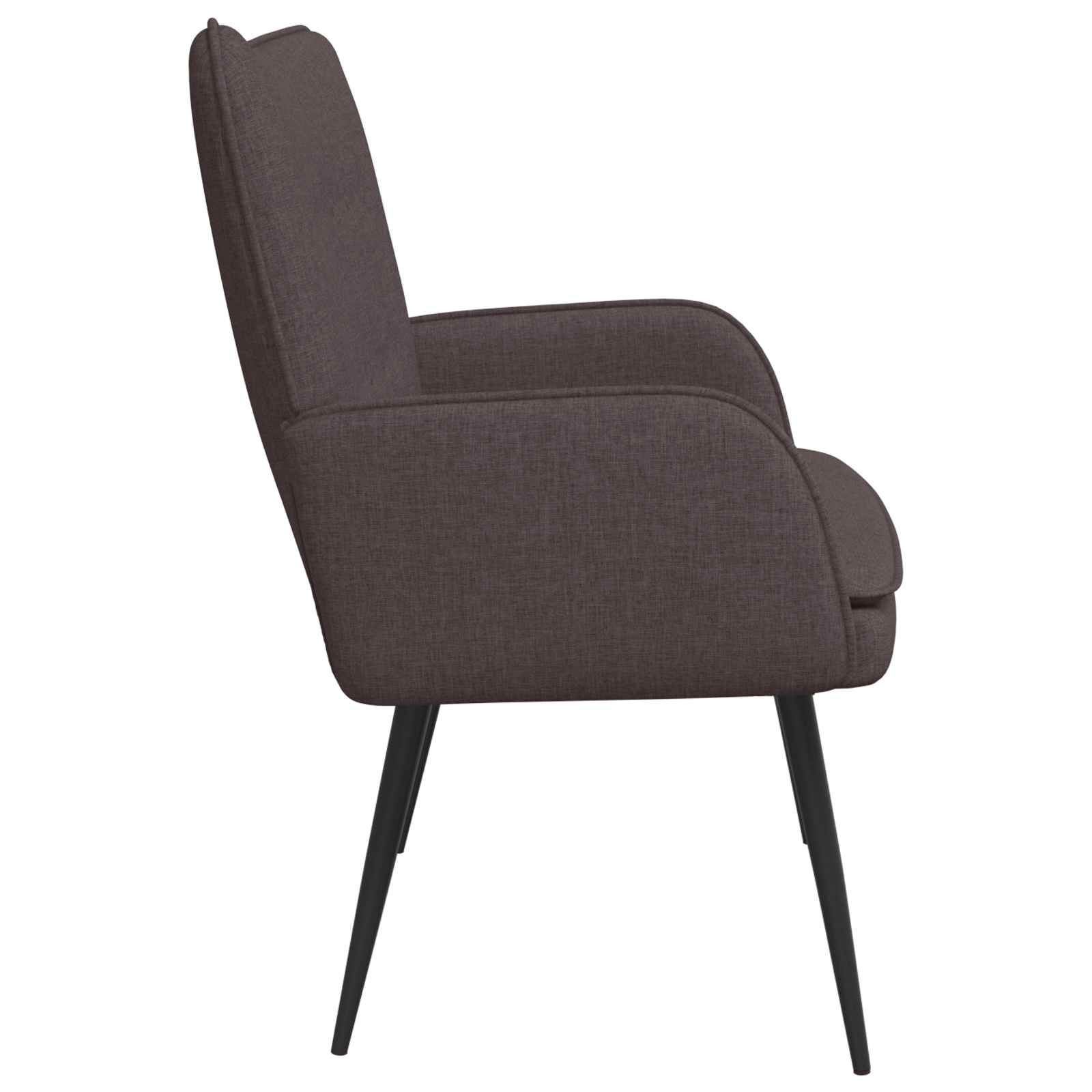 Kétüléses kanapé sötét barna 115 x 61 x 87 cm szövet