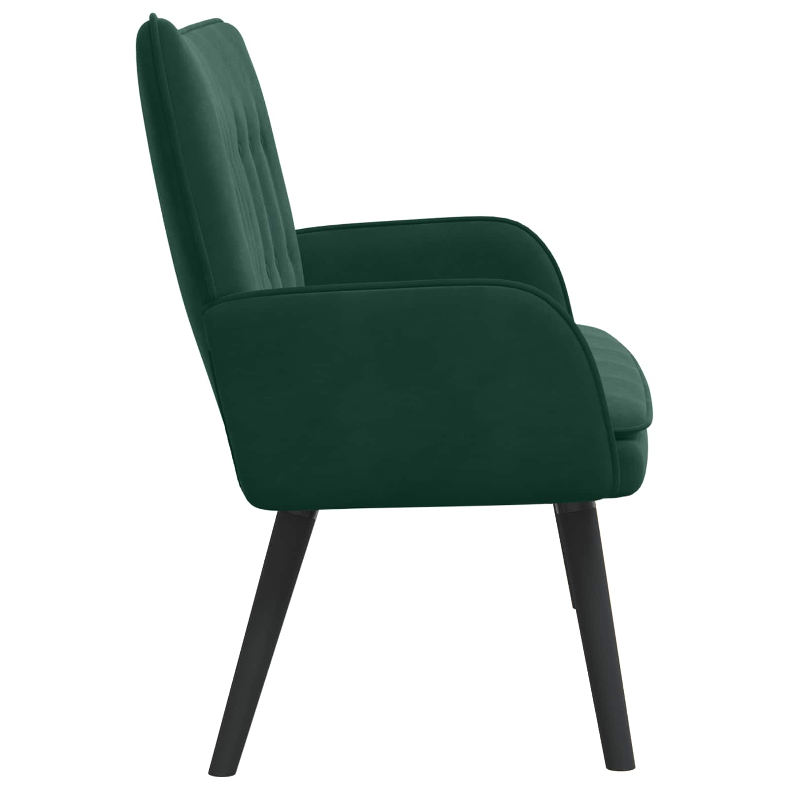 Kétfős kanapé sötétzöld 115 x 61 x 87 cm bársony