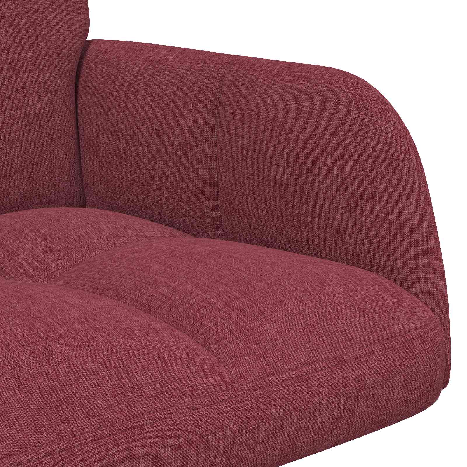 Kétfős kanapé bordó 115 x 61 x 87 cm szövet