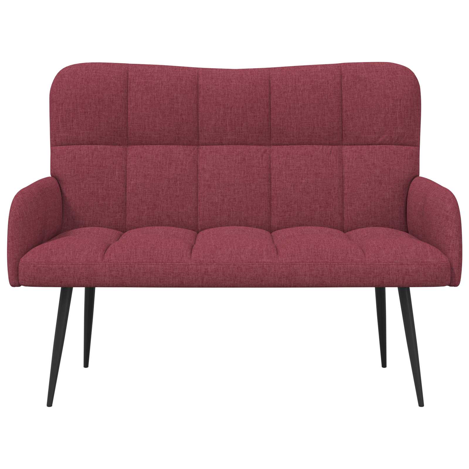 Kétfős kanapé bordó 115 x 61 x 87 cm szövet