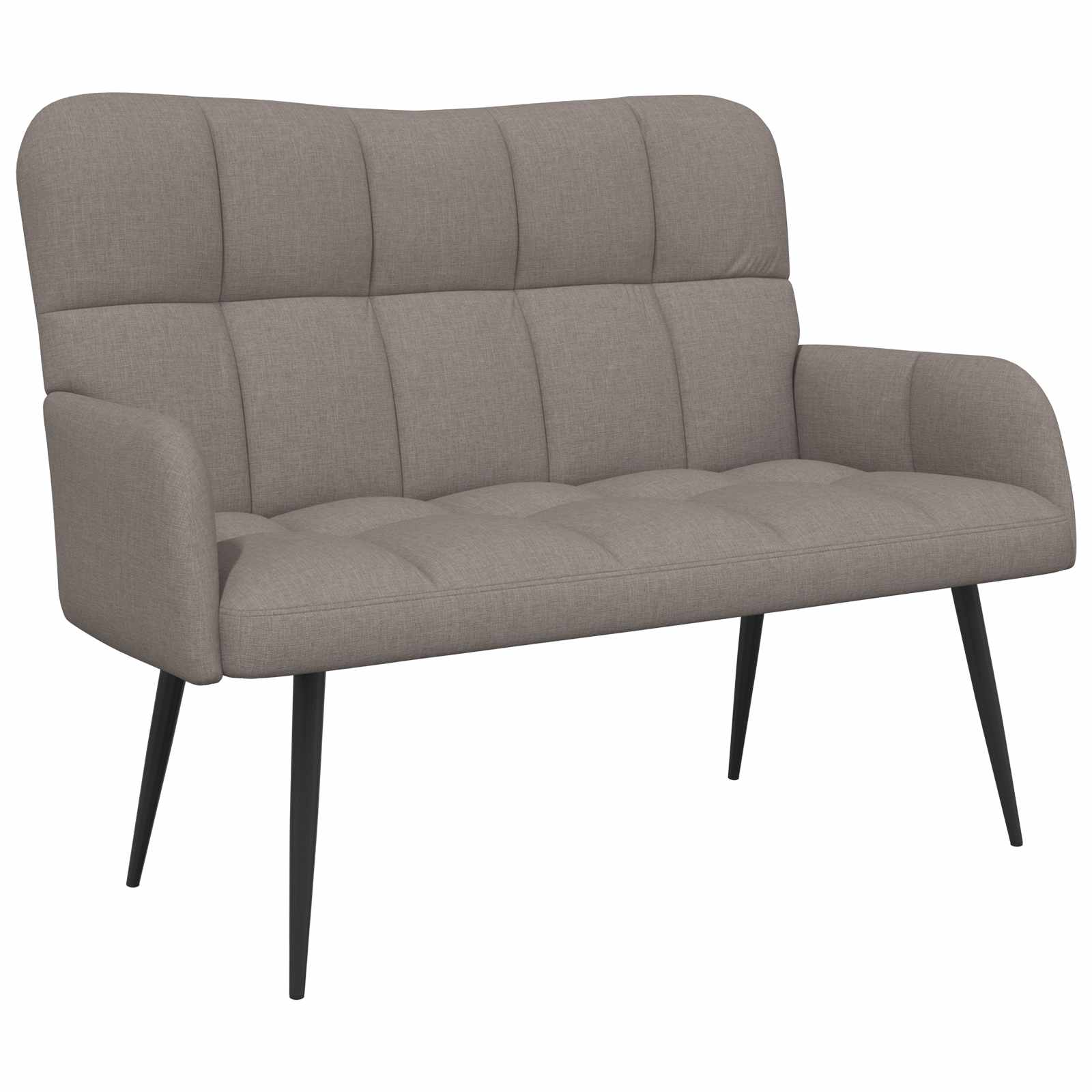 Kétfős kanapé tópszínű 115 x 61 x 87 cm szövet