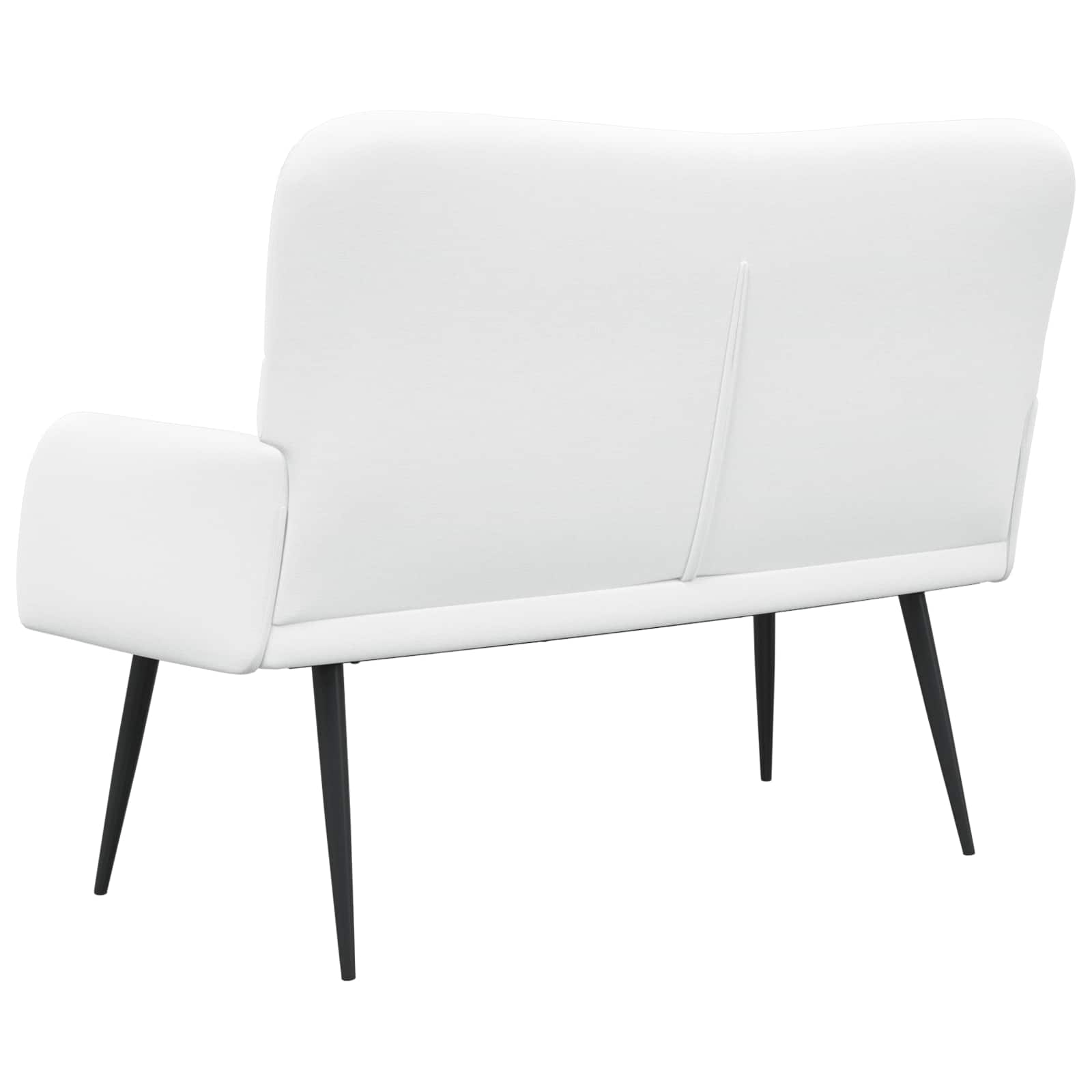 Kétfős kanapé fehér 115 x 61 x 87 cm szövet