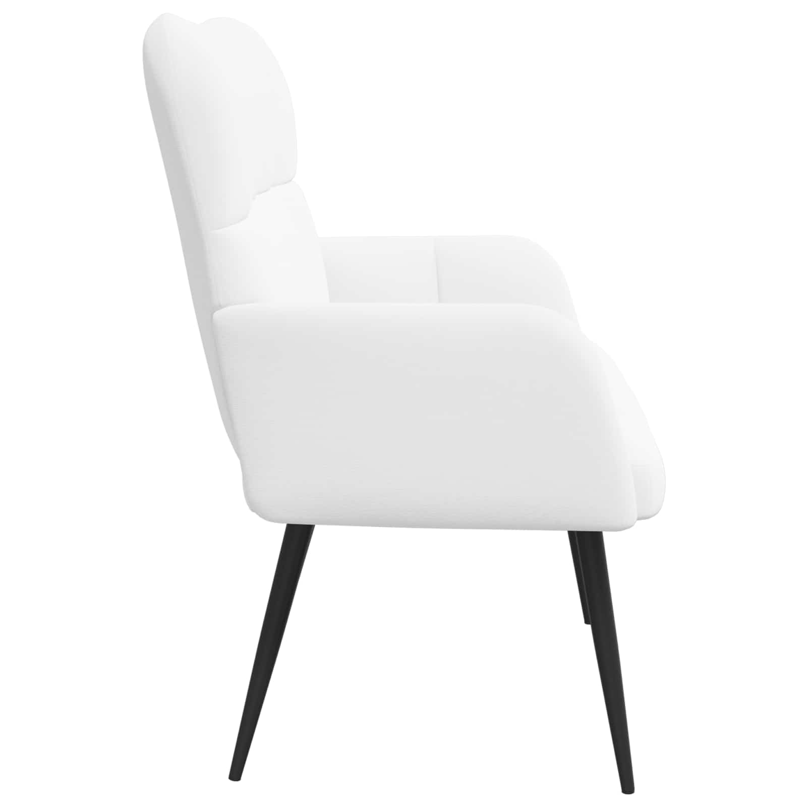 Kétfős kanapé fehér 115 x 61 x 87 cm szövet