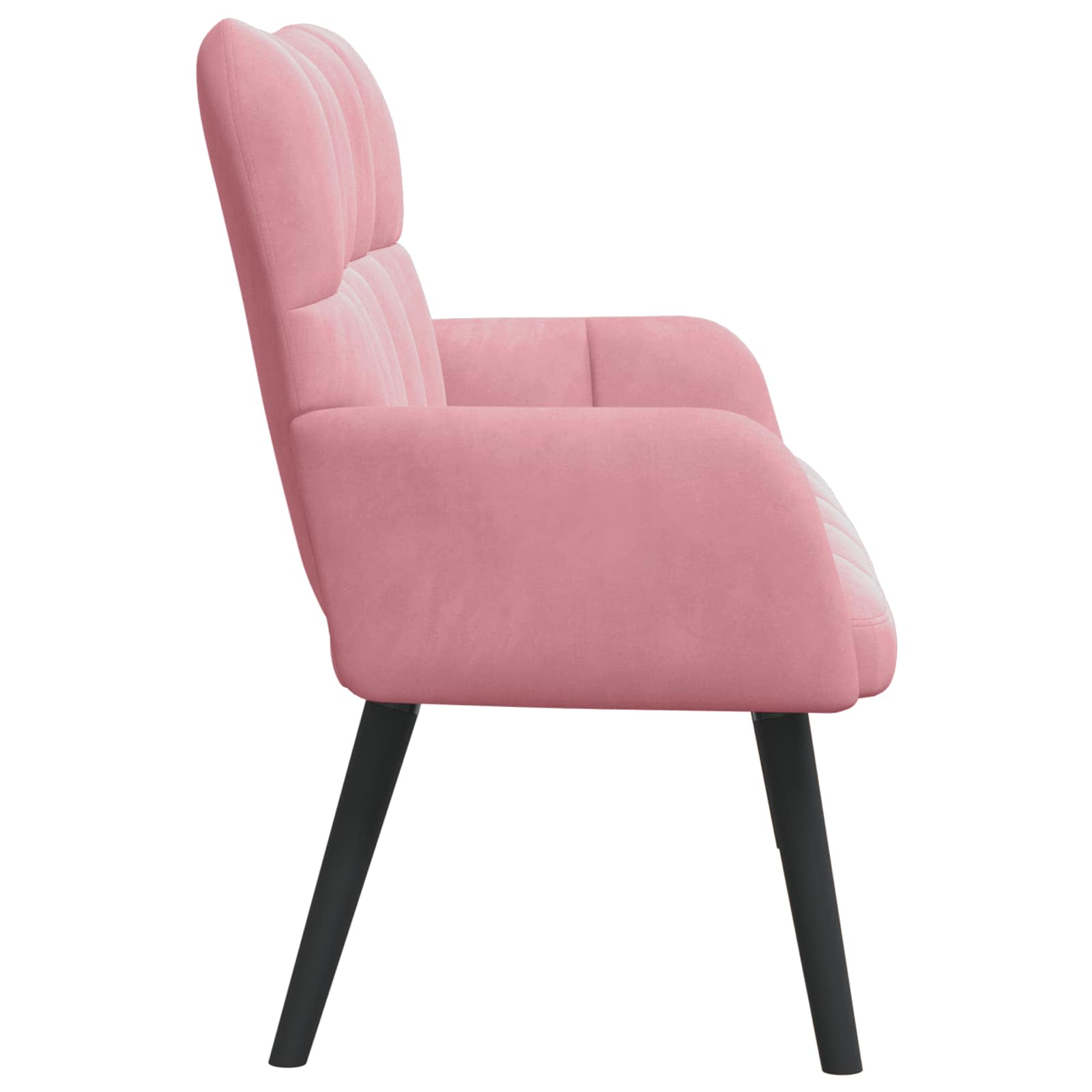 Kétfős kanapé rózsaszín 115 x 61 x 87 cm bársony