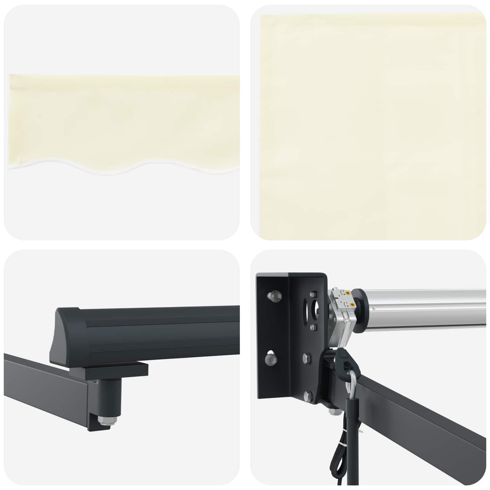 Elektromos kihúzható napernyő krém 4 x 2 m