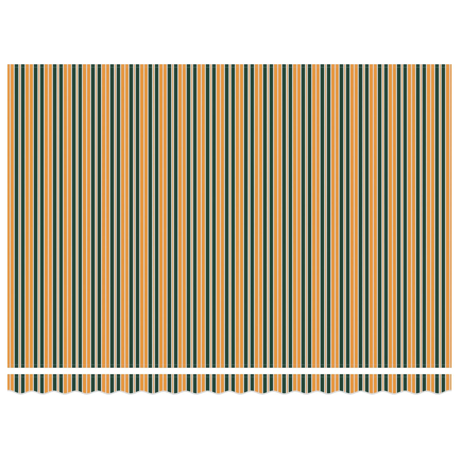 Elektromos kihúzható napernyő zöld és sárga 4,5 × 3 m