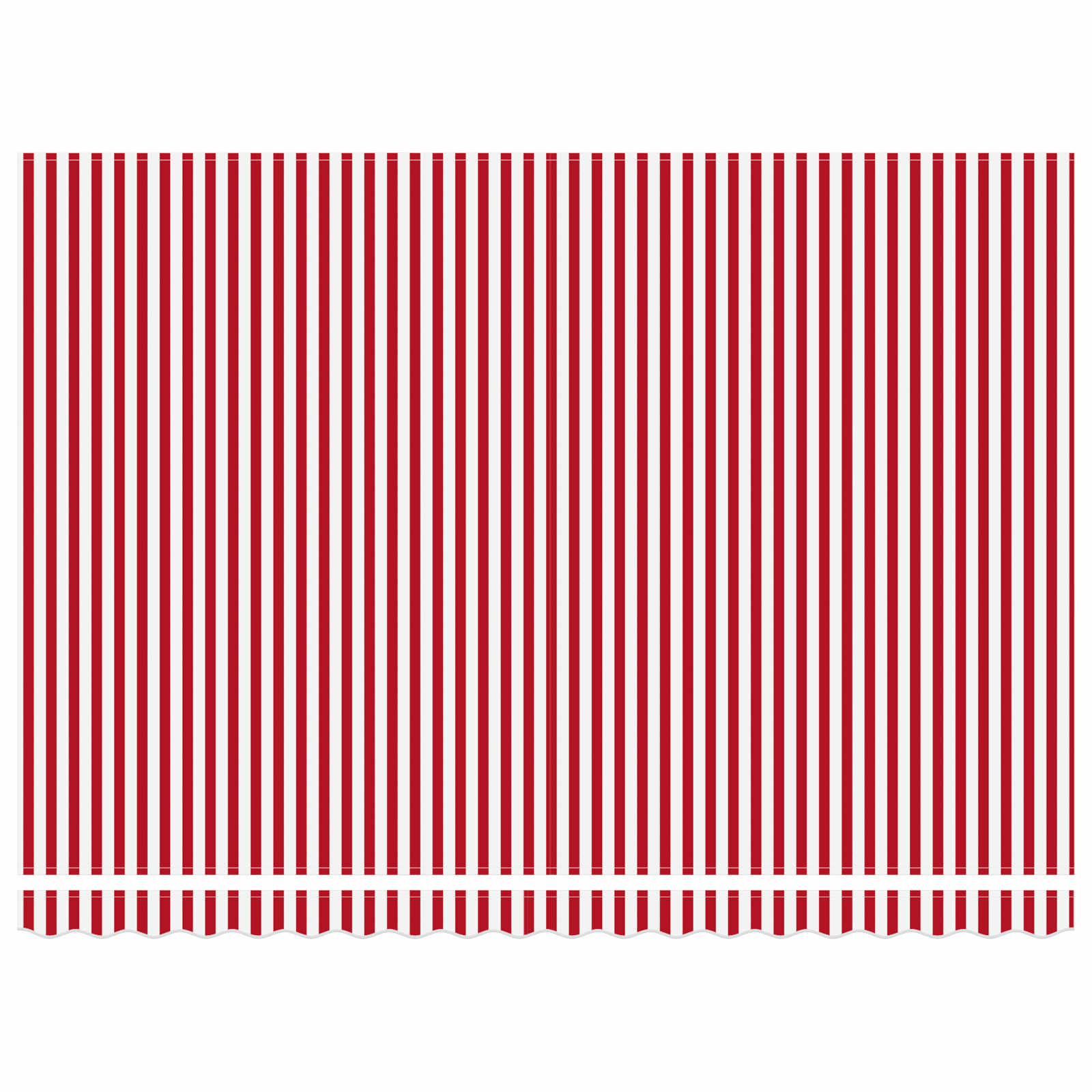 Elektromos kihúzható napernyő piros és fehér 4,5 × 3,5 m