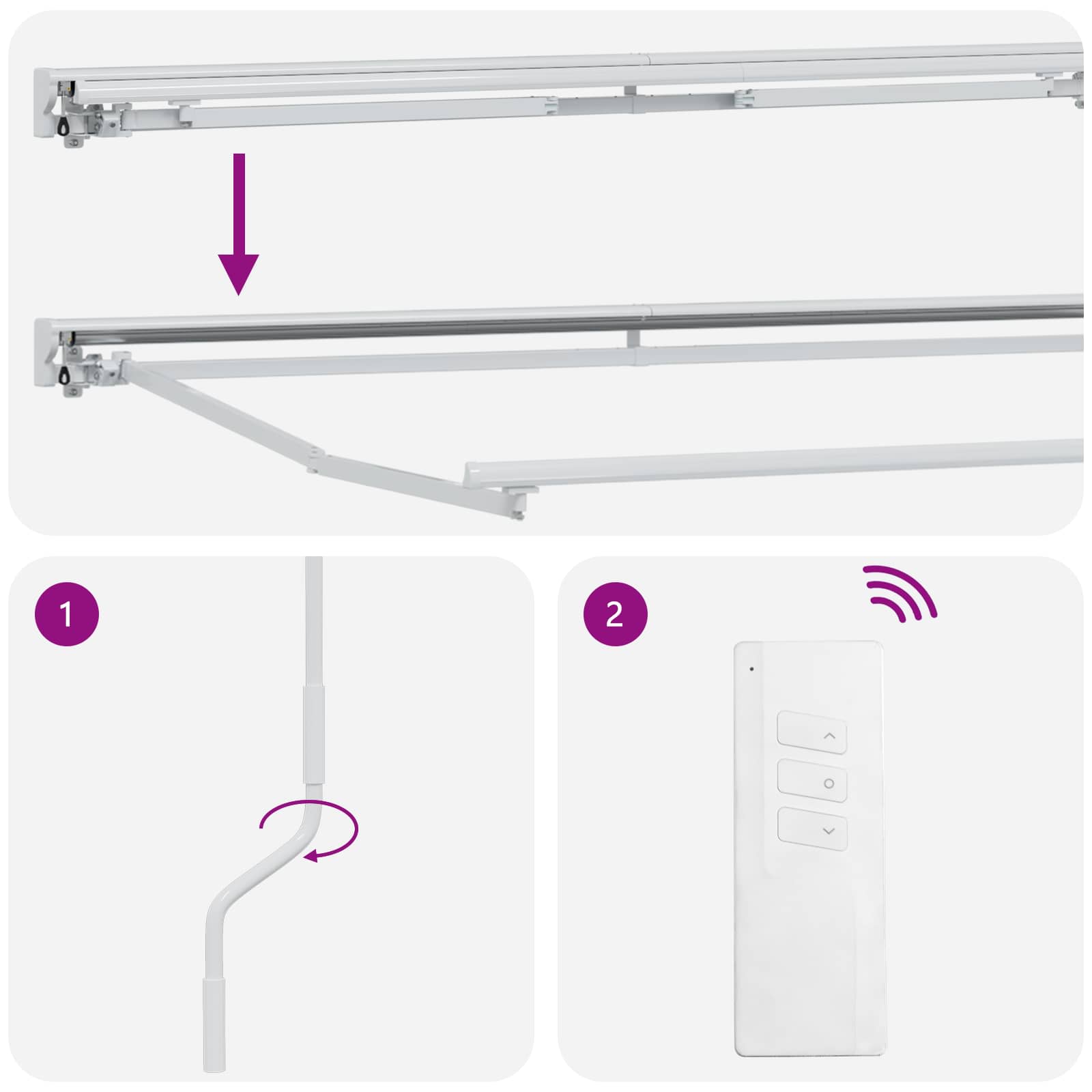 Elektromos kihúzható napernyő narancssárga és fekete 5 × 3,5 m