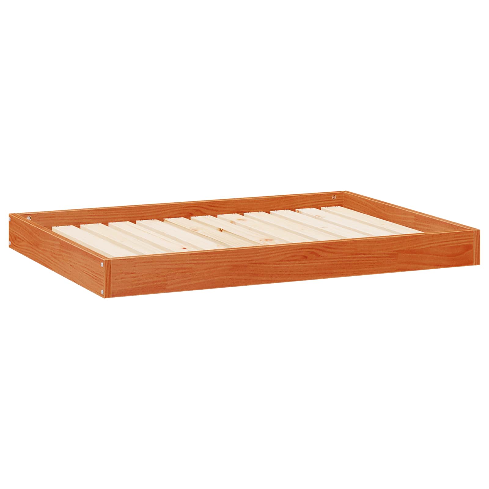 Kutyafekhely faggyú barna 101,5 x 74 x 9 cm tömör fenyőfa