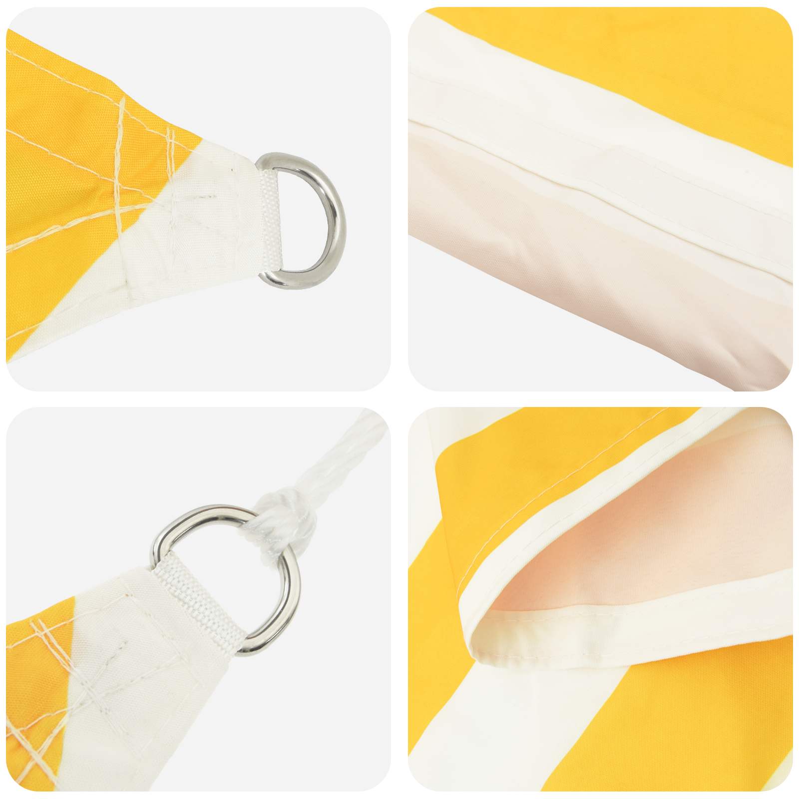 Kültéri napernyő vászon 4 x 4 x 5,8 m 100% poliészter oxford