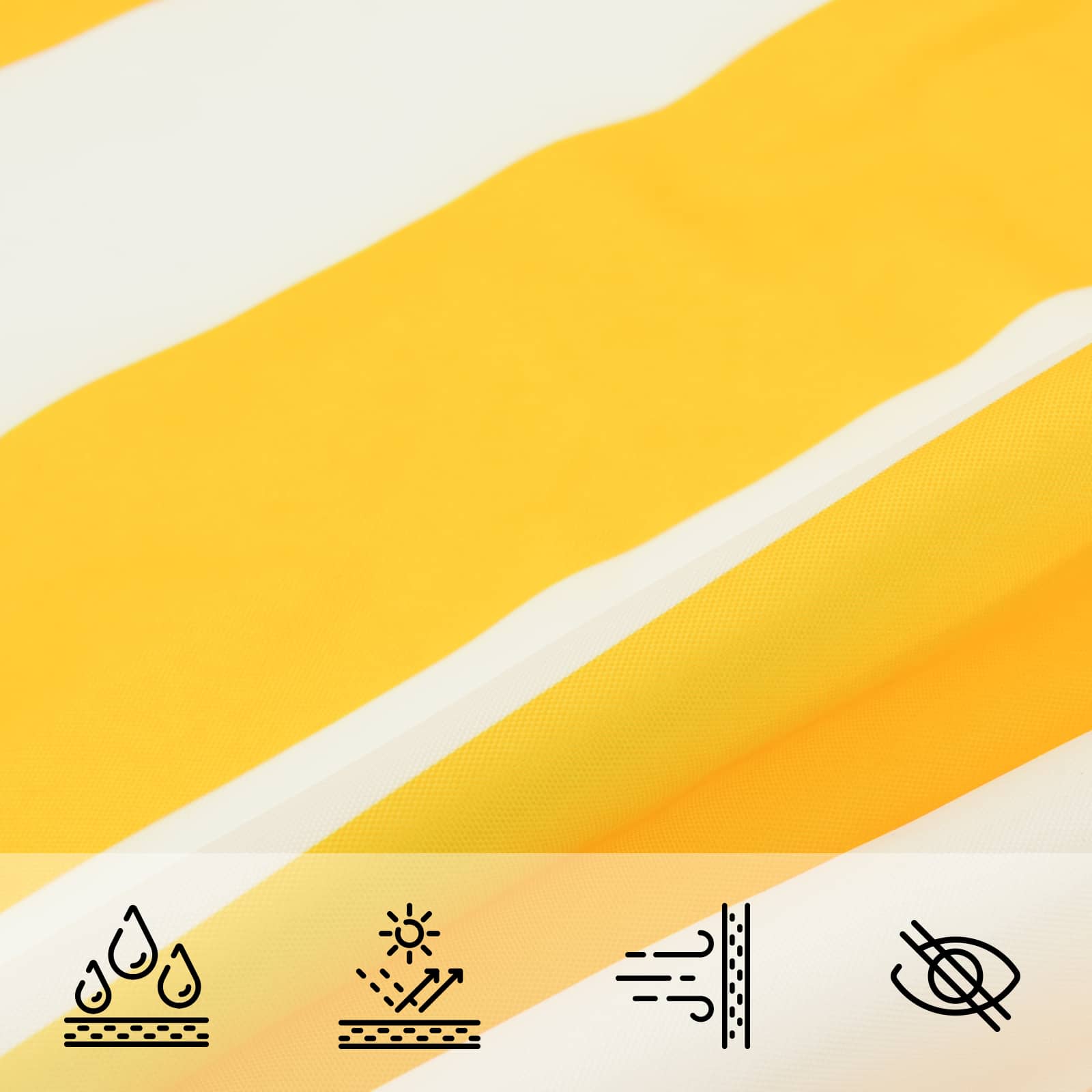 Kültéri napernyő vászon 4 x 5 x 6,4 m 100% poliészter oxford