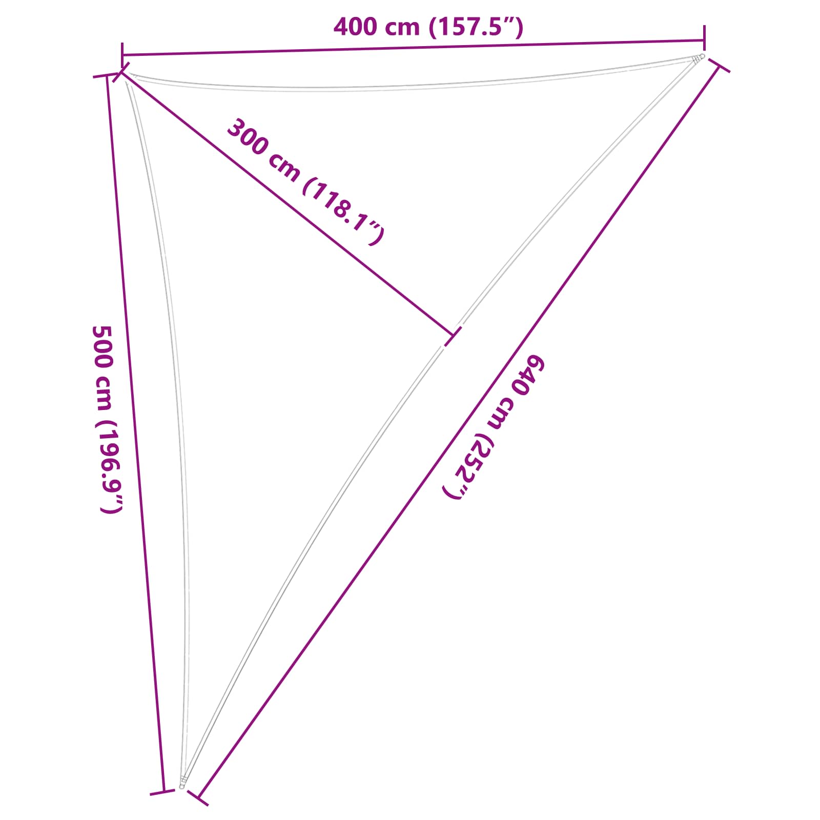 Kültéri napernyő vászon 4 x 5 x 6,4 m 100% poliészter oxford