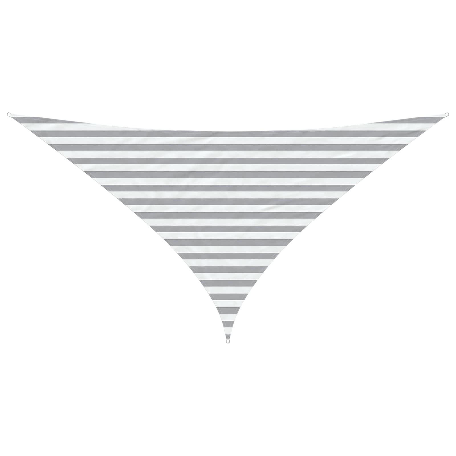 Kültéri napernyő vászon világosszürke és fehér 3 x 3 x 4,24 m