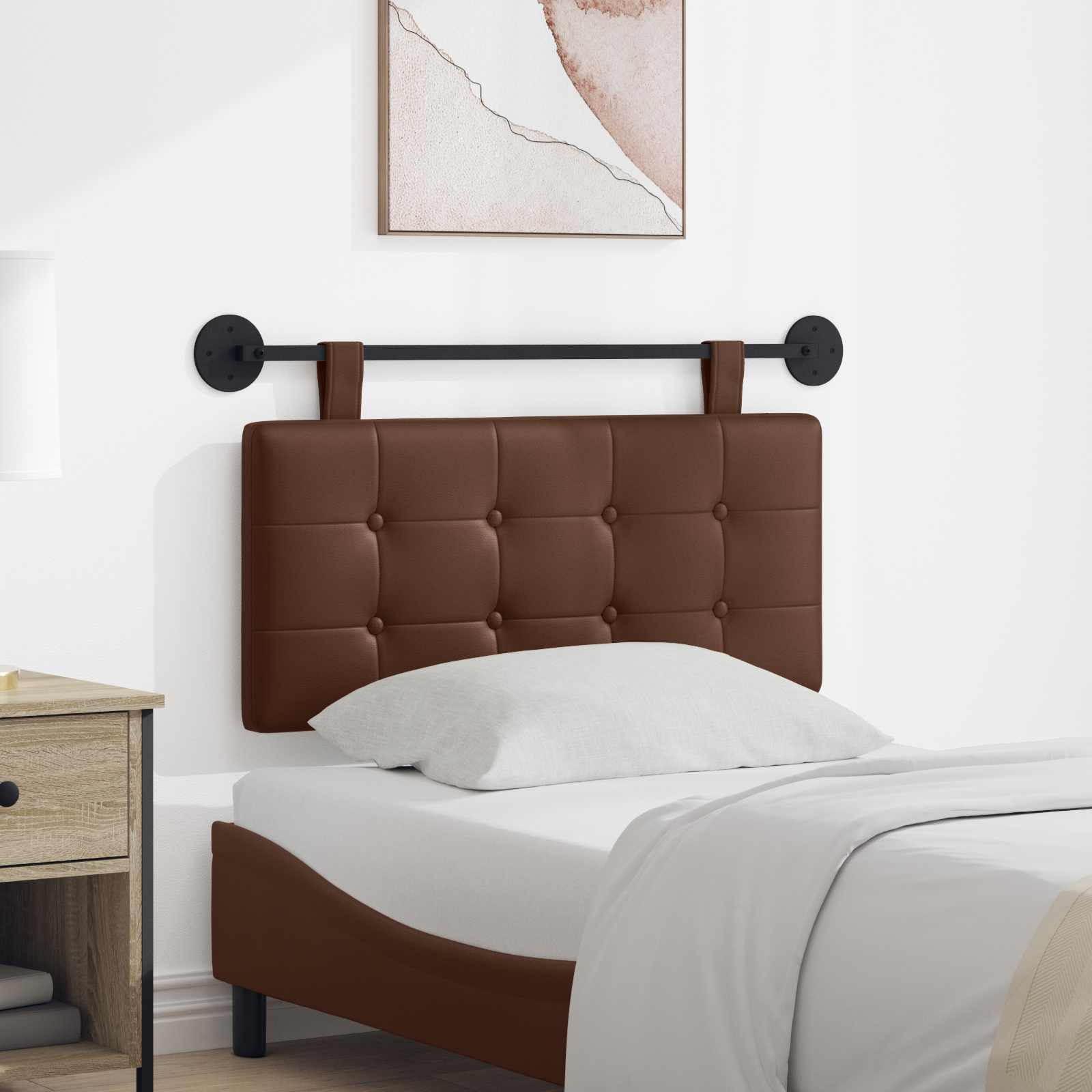 Fali fejtámla falra szerelhető műbőr