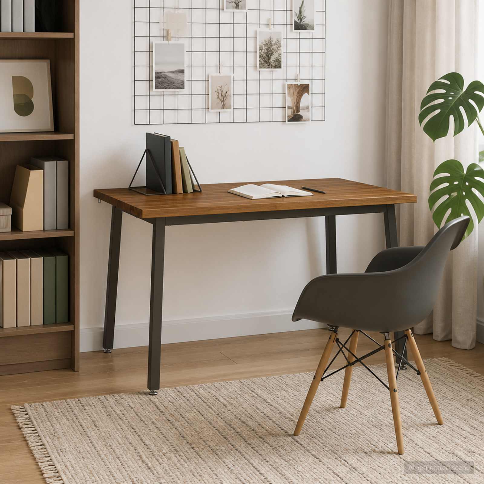 110 x 55 x 75 cm tömör akácfa természetes és kávé négyszögletes