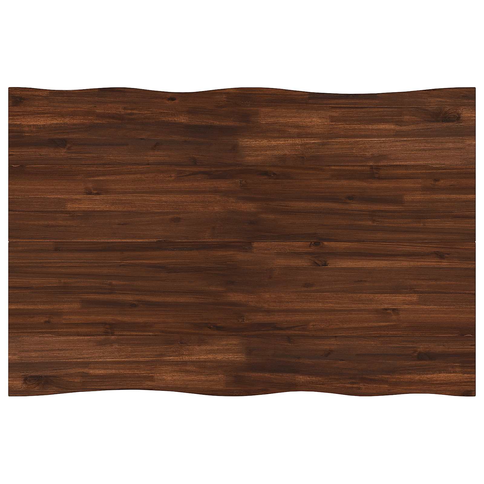120 x 70 x 75 cm tömör akácfa sötétbarna és fehér négyszögletes