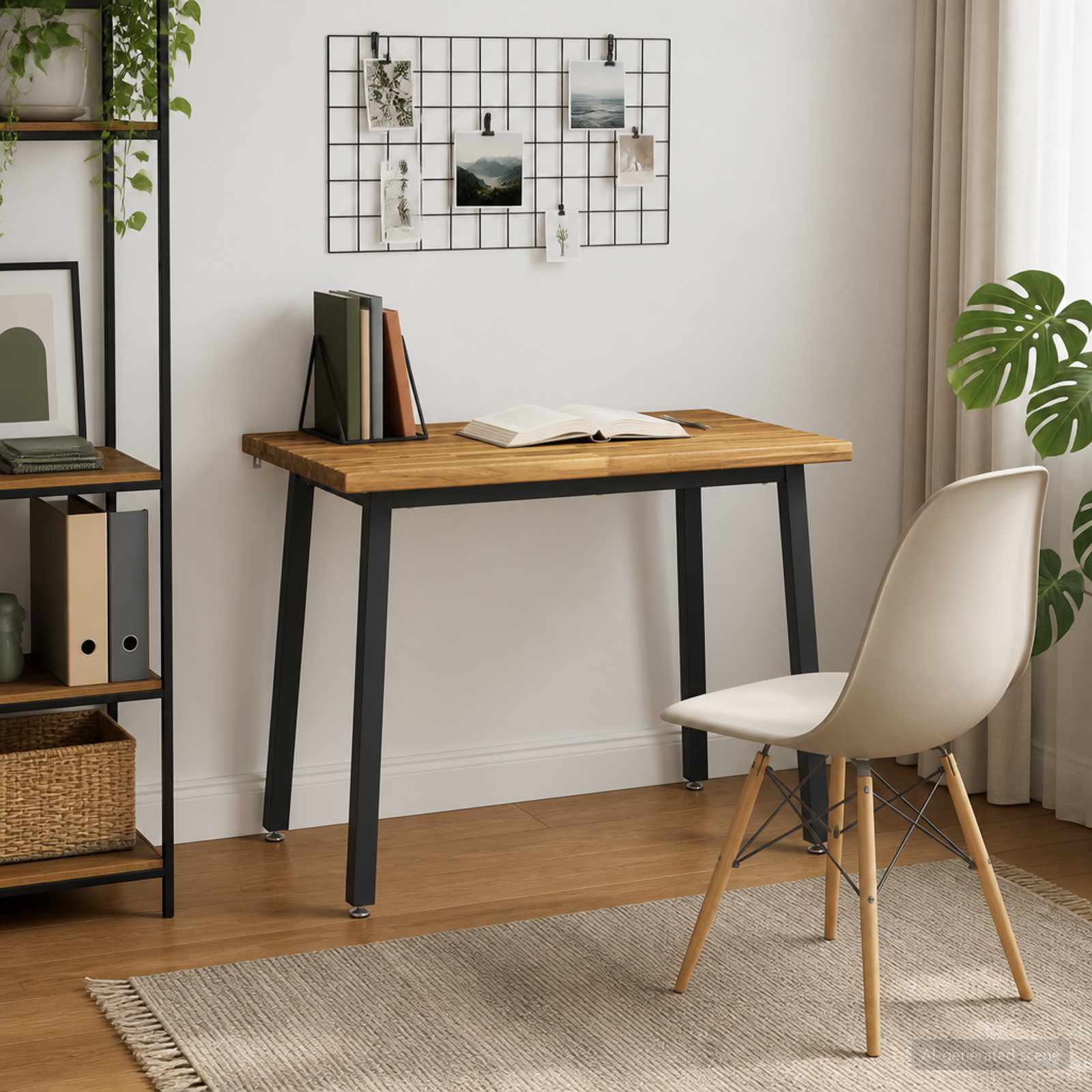 110 x 55 x 75 cm tömör akácfa fehér és fekete négyszögletes
