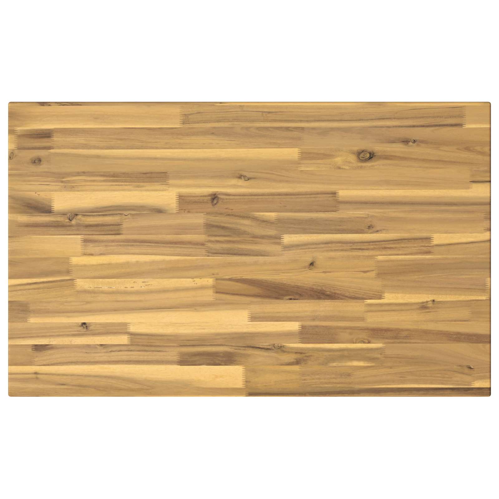 110 x 55 x 75 cm tömör akácfa fehér négyszögletes