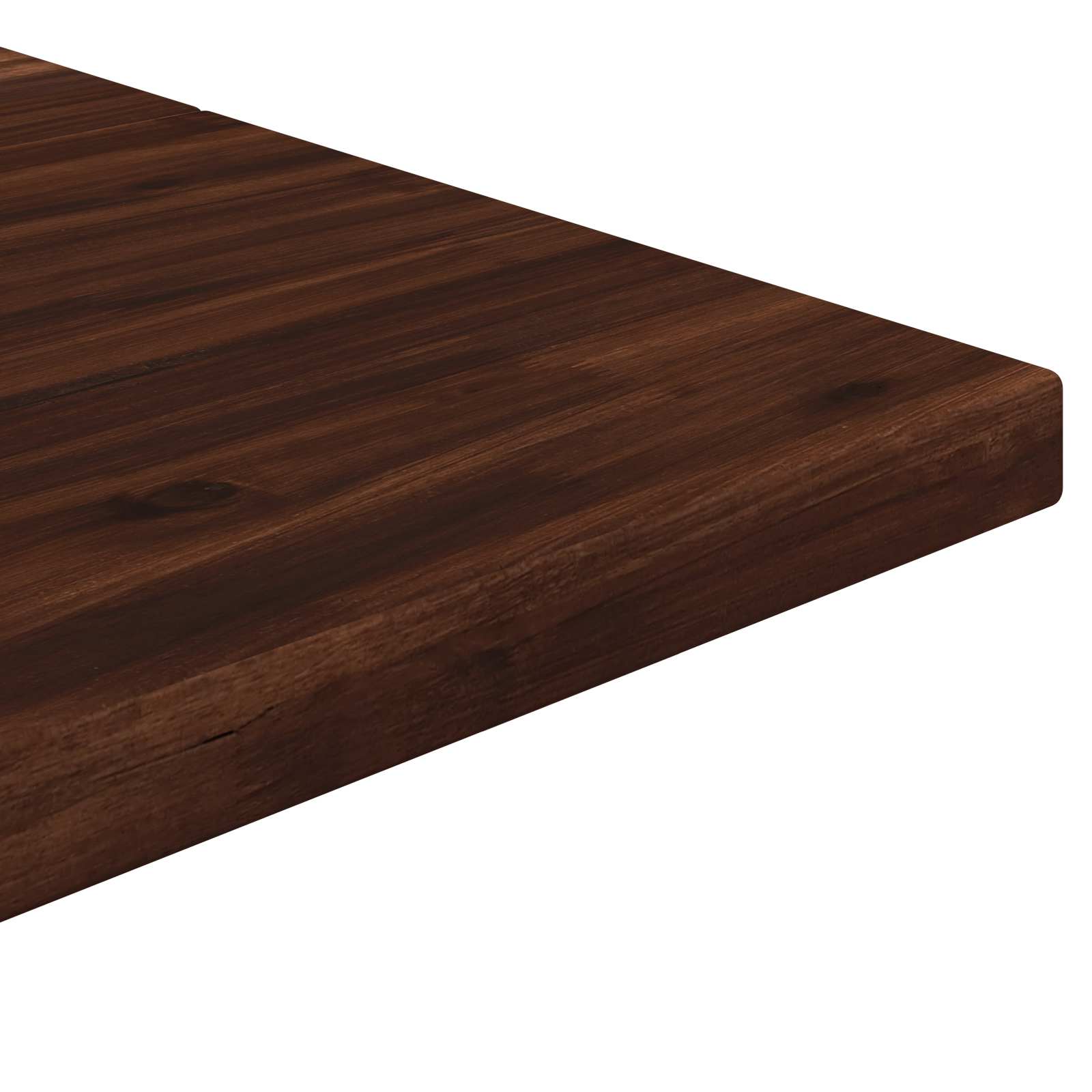 120 x 70 x 75 cm tömör akácfa sötétbarna és fekete