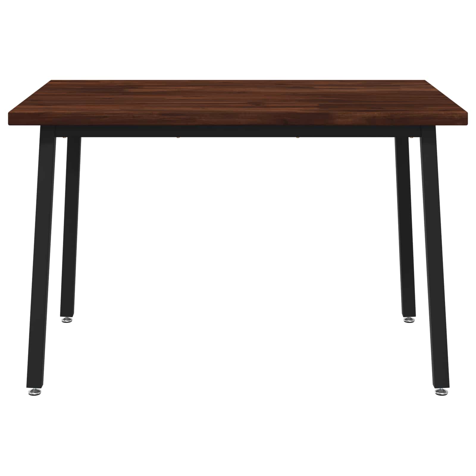 120 x 70 x 75 cm tömör akácfa sötétbarna és fekete