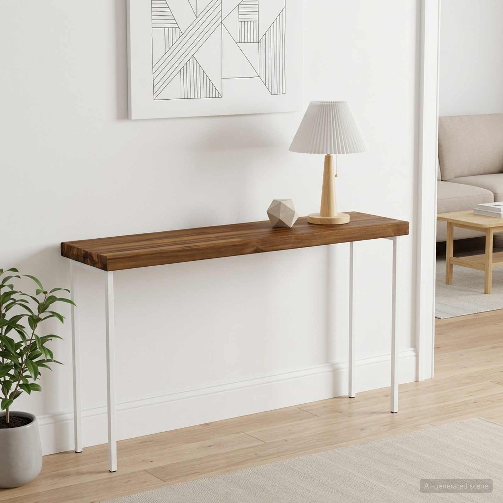 Téglalap asztallap 90 x 20 x 3,2 cm négyszögletes tömör akácfa