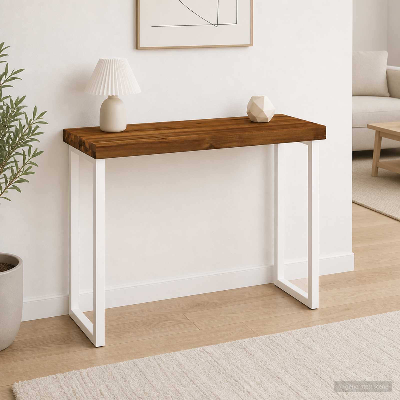 Téglalap asztallap 90 x 20 x 3,2 cm négyszögletes tömör akácfa