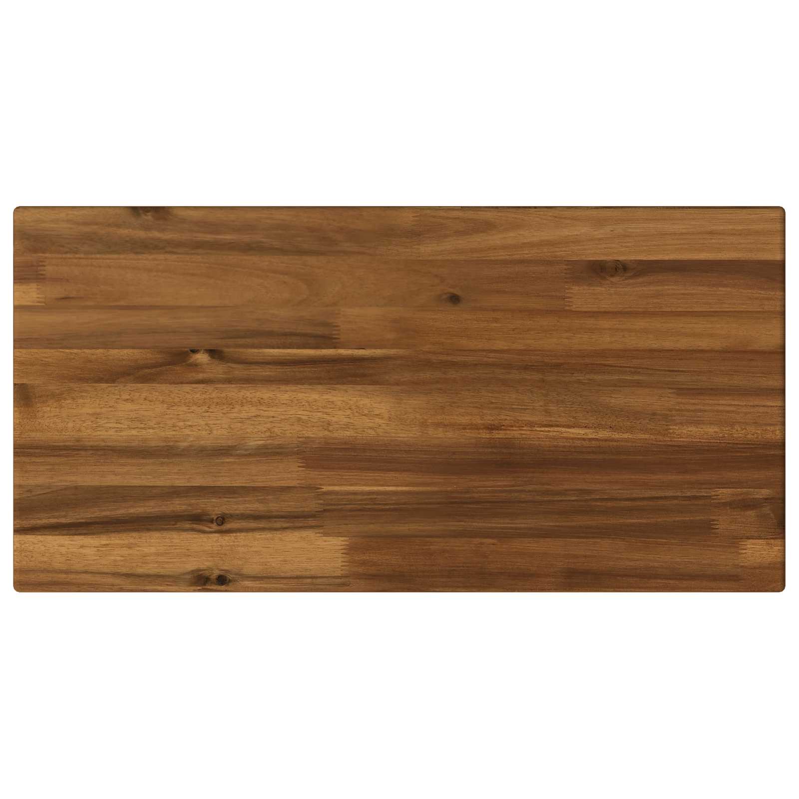 Téglalap asztallap 90 x 20 x 3,2 cm négyszögletes tömör akácfa