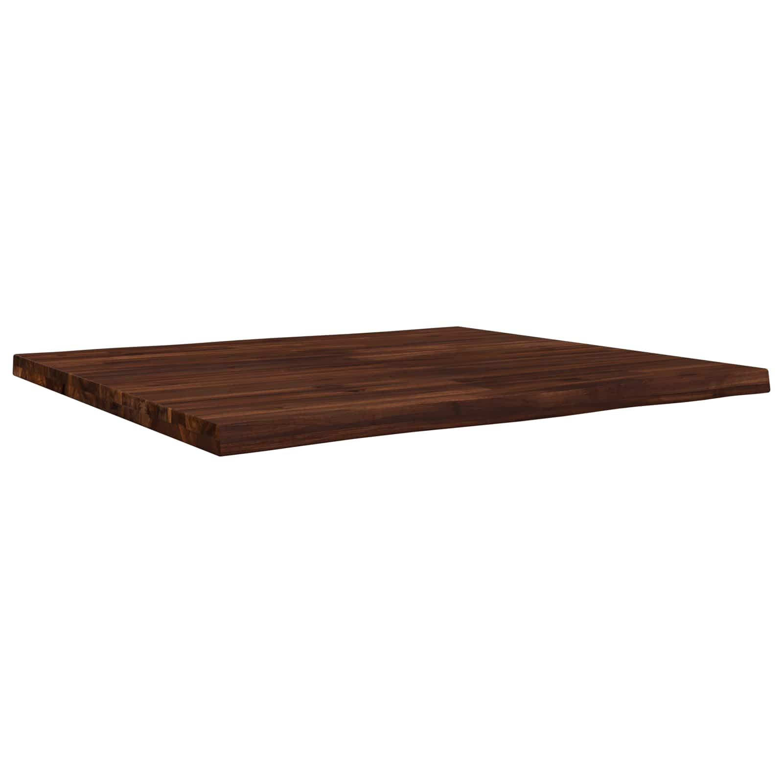 Téglalap asztallap 100 x 80 x 3,2 cm négyszögletes tömör akácfa