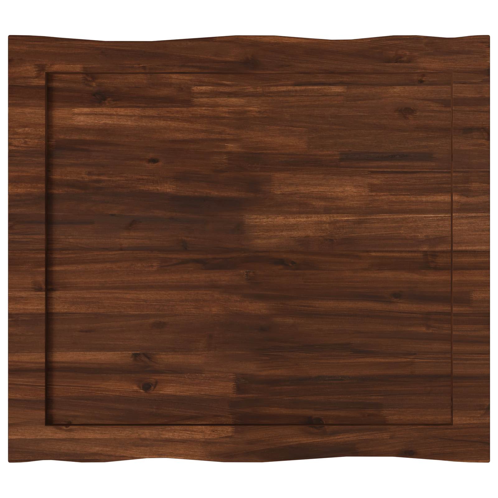 Téglalap asztallap 100 x 80 x 3,2 cm négyszögletes tömör akácfa
