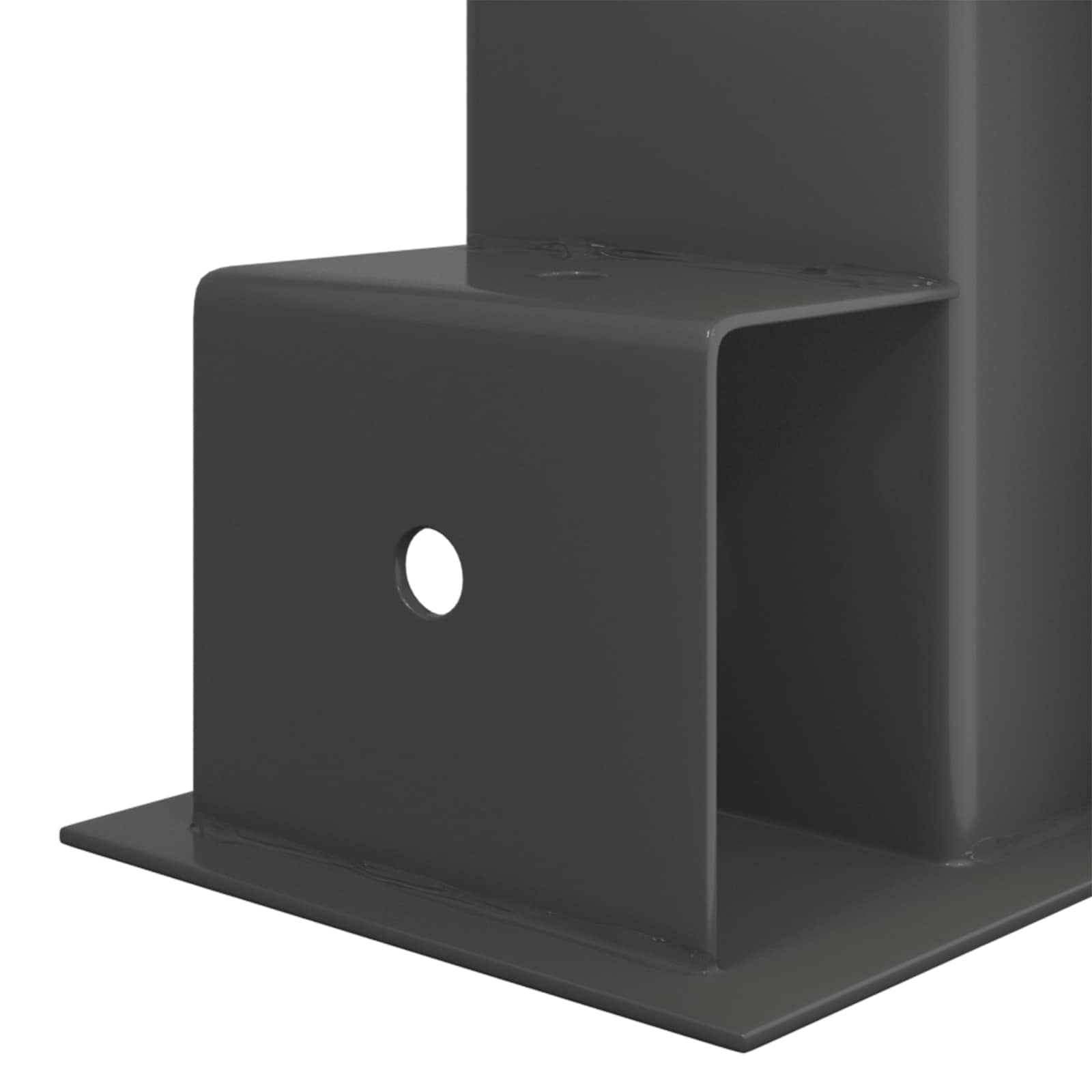 Tűzifa halmozó segéd 2 pcs antracitszürke 34 x 10 x 15 cm acél