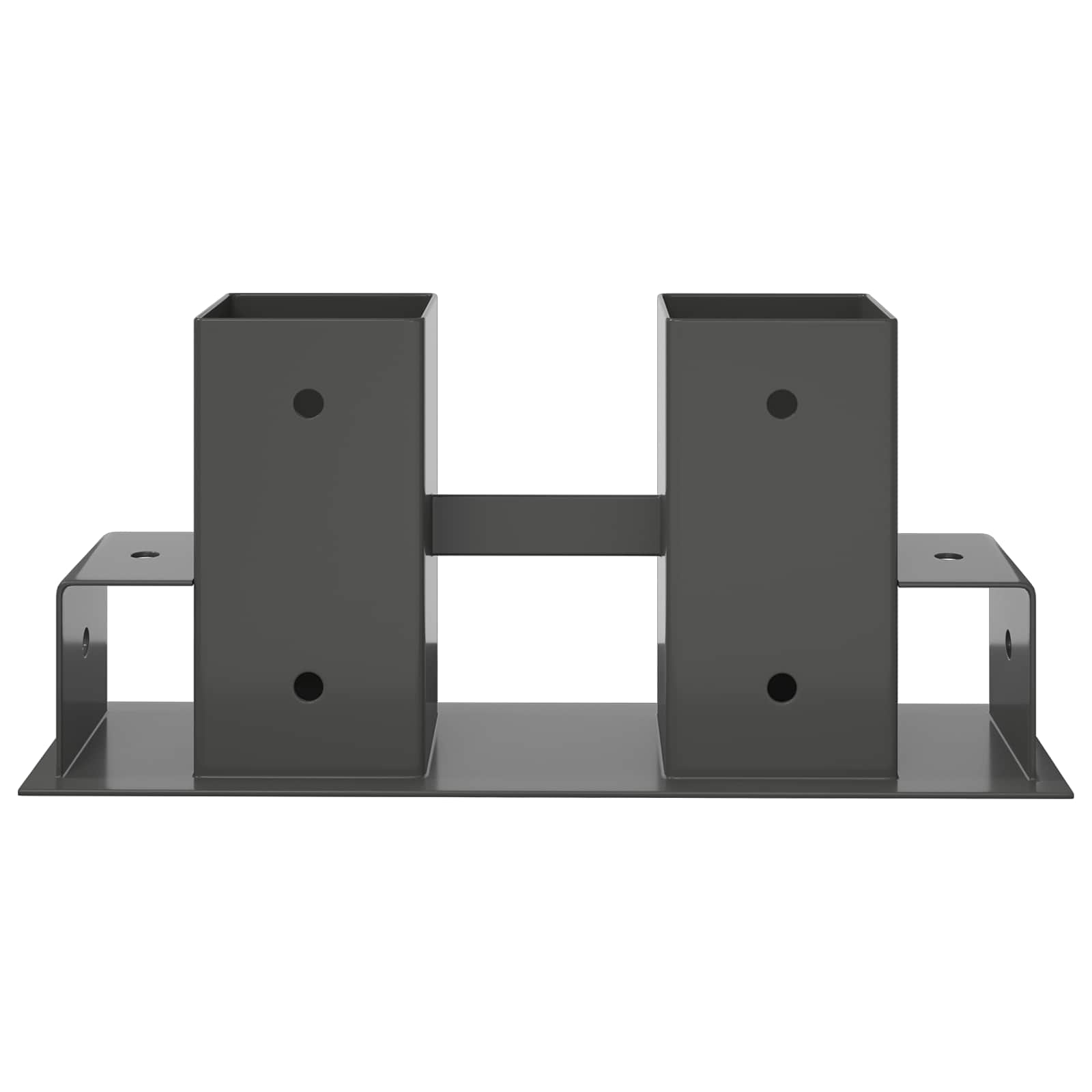 Tűzifa halmozó segéd 2 pcs antracitszürke 34 x 10 x 15 cm acél