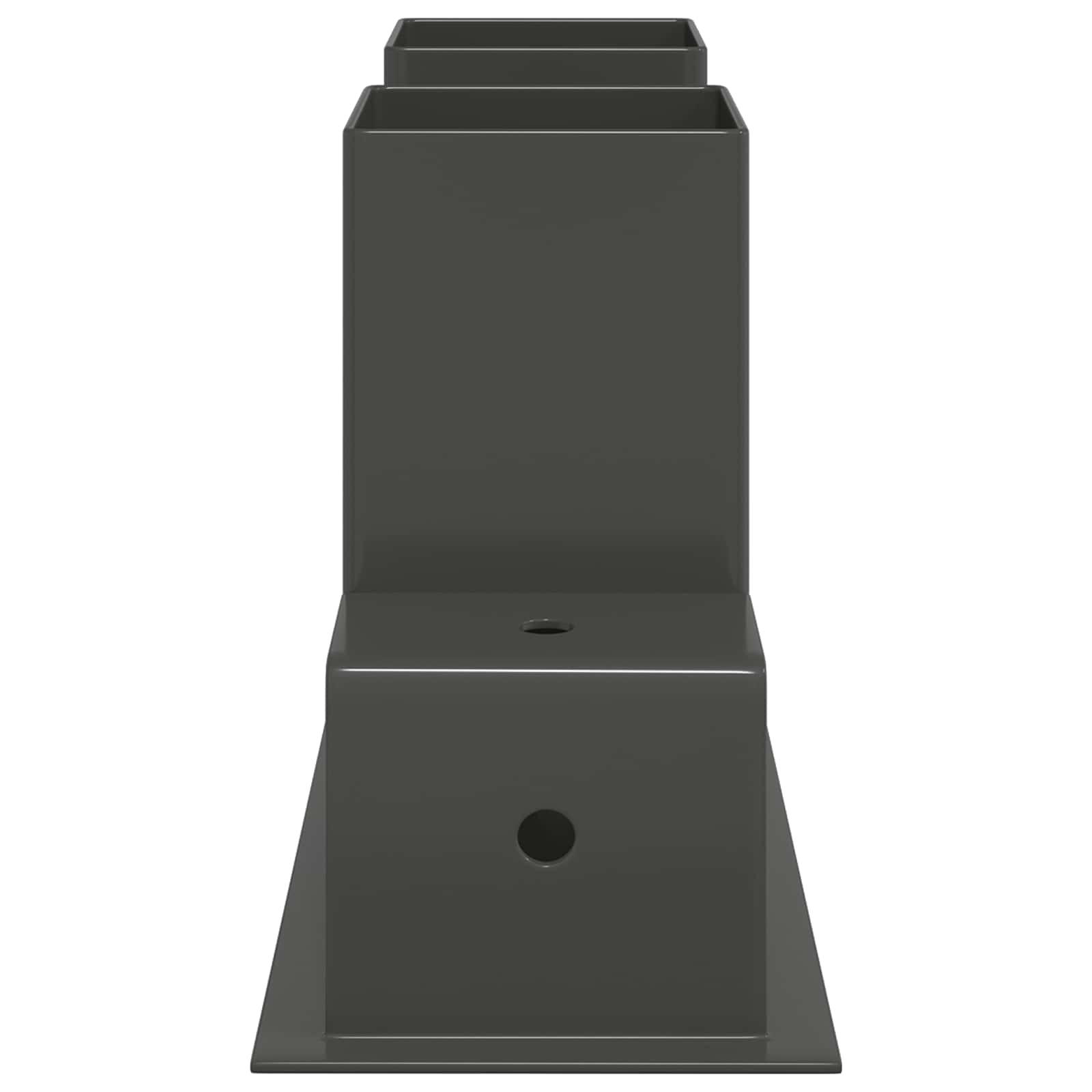Tűzifa halmozó segéd 2 pcs antracitszürke 34 x 10 x 15 cm acél