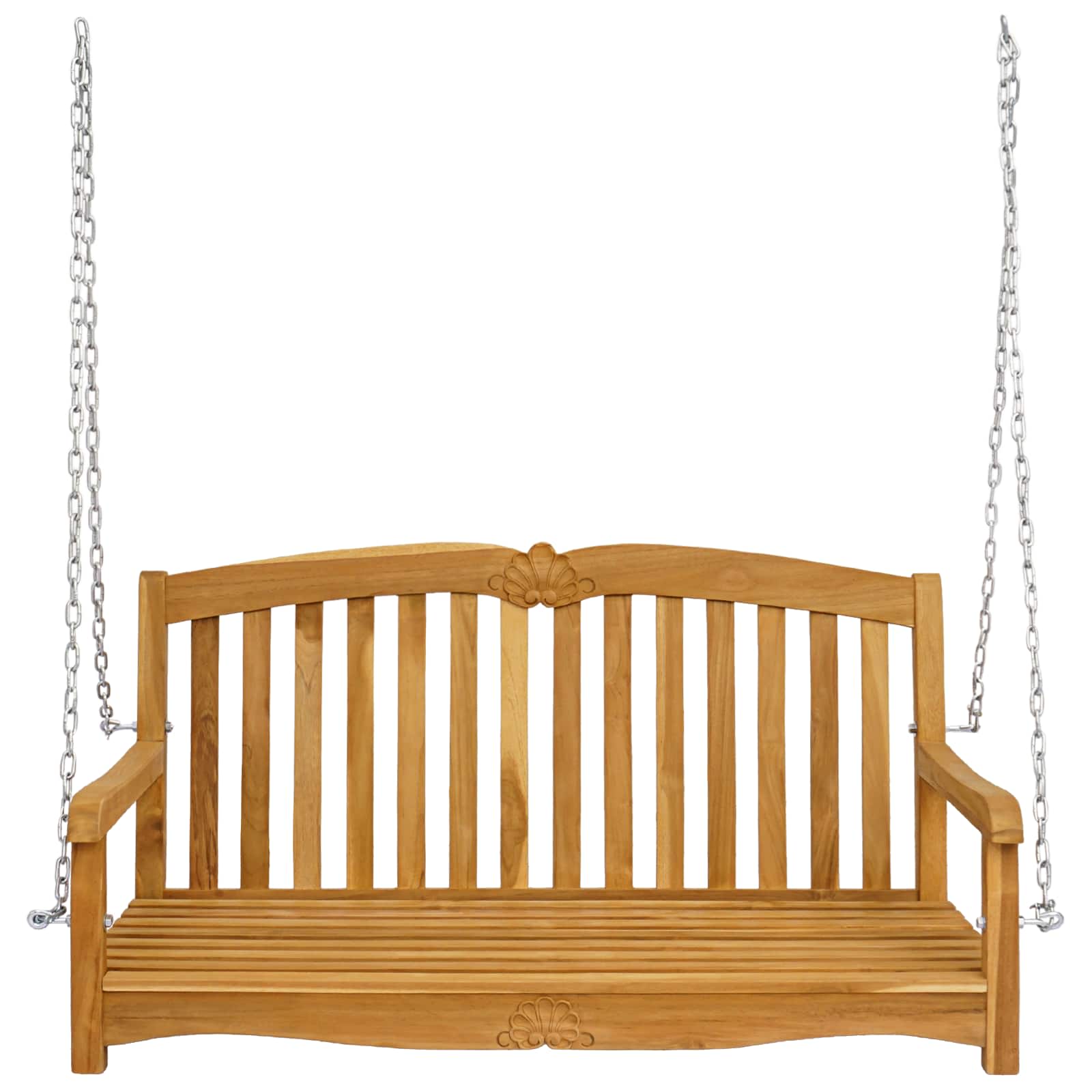 Hinta pad természetes 114 x 60 x 60,5 cm tömör teakfa